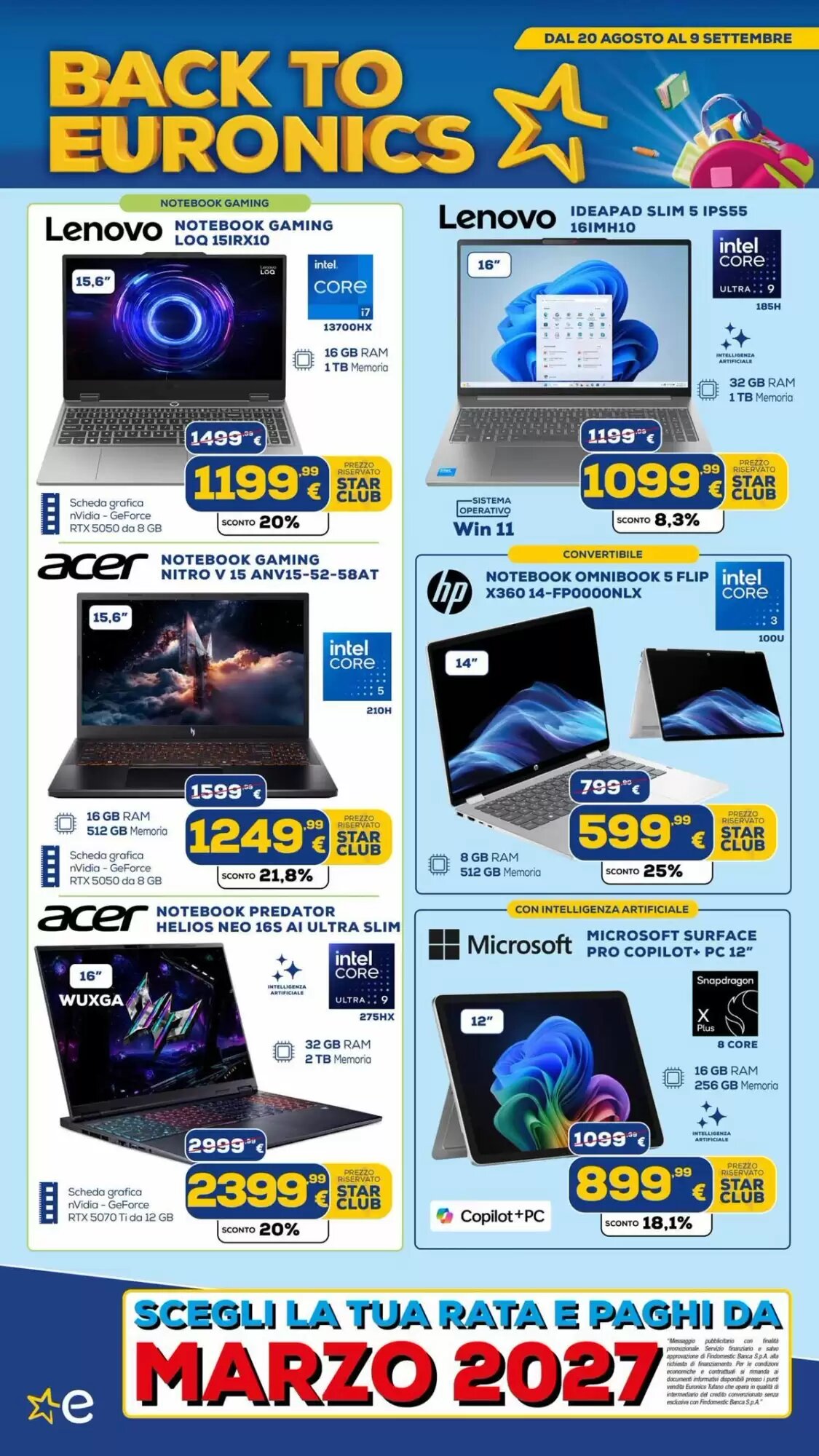 Volantino promozionale Euronics Tufano  valide dal 21/08/2026 - Pagina 4.