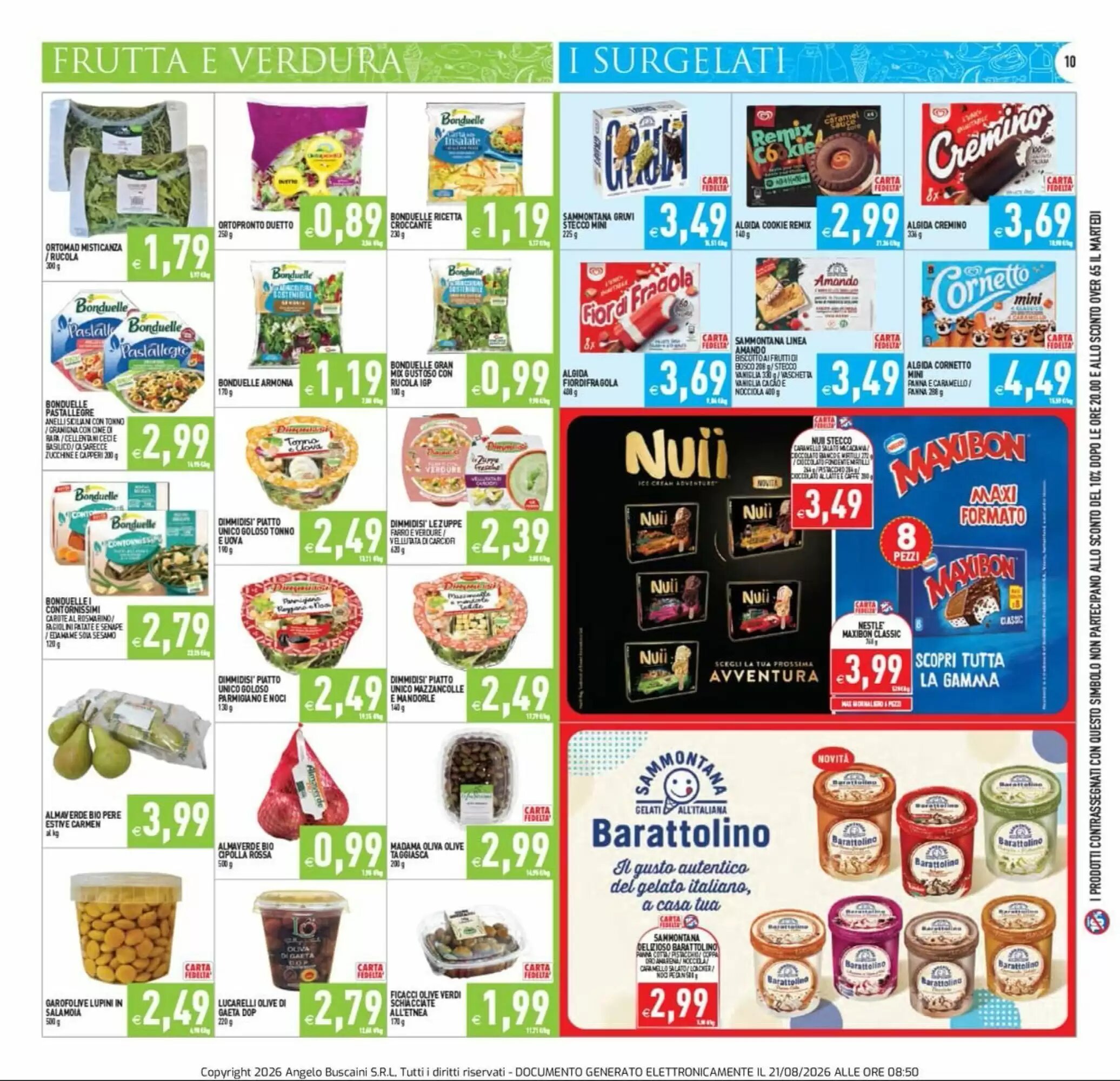 Volantino promozionale Supermercati Agorà  valide dal 21/08/2026 - Pagina 10.