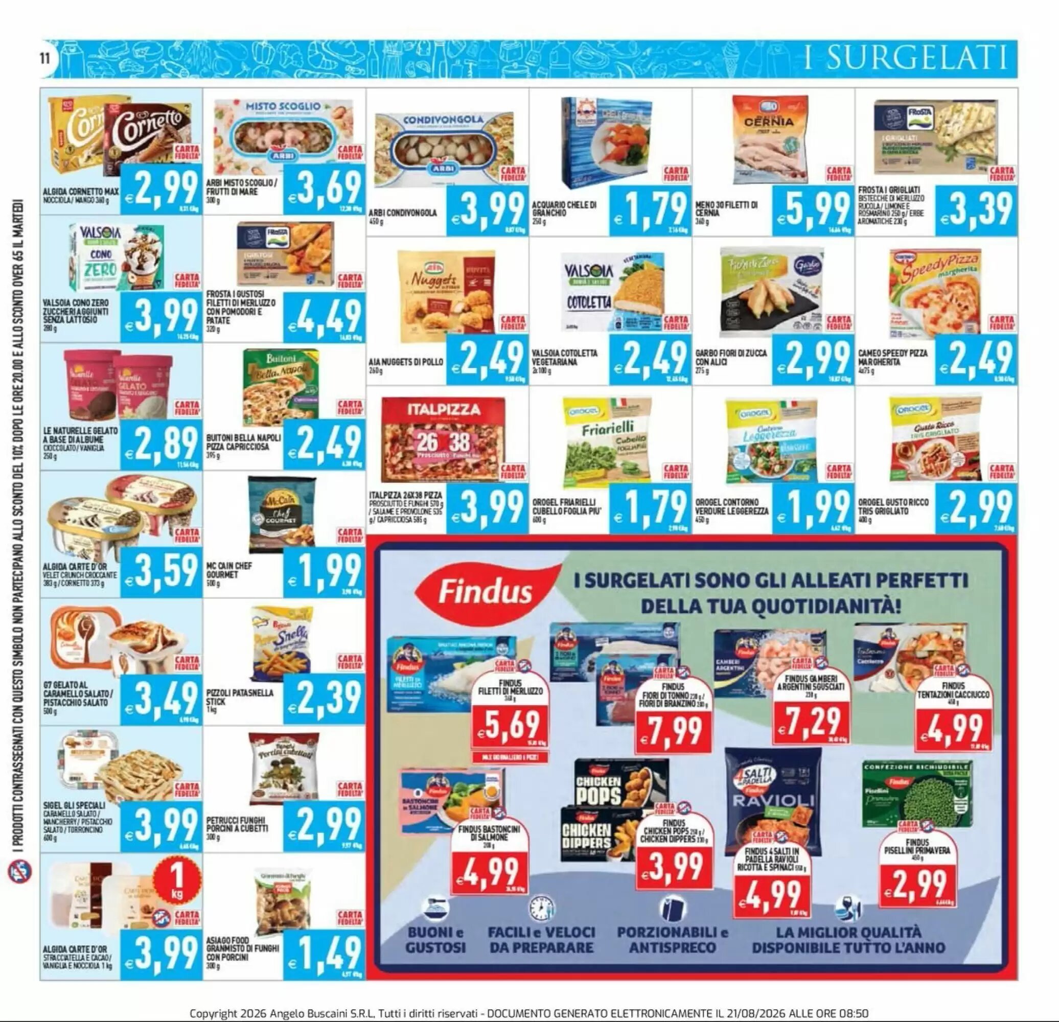 Volantino promozionale Supermercati Agorà  valide dal 21/08/2026 - Pagina 11.
