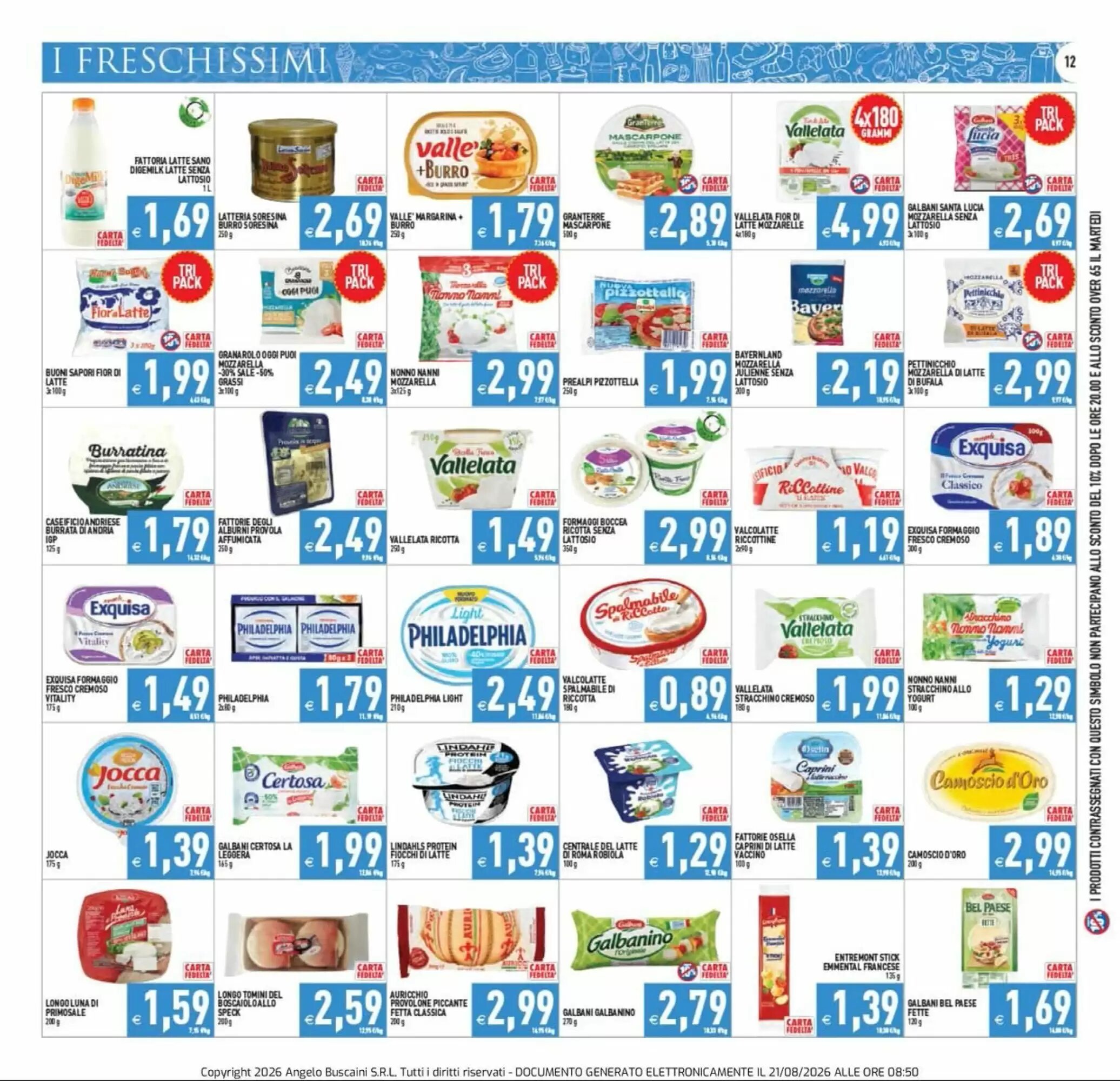 Volantino promozionale Supermercati Agorà  valide dal 21/08/2026 - Pagina 12.