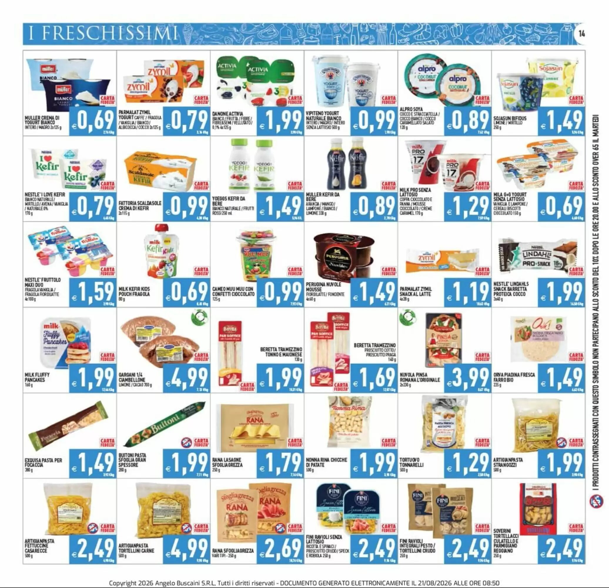Volantino promozionale Supermercati Agorà  valide dal 21/08/2026 - Pagina 14.