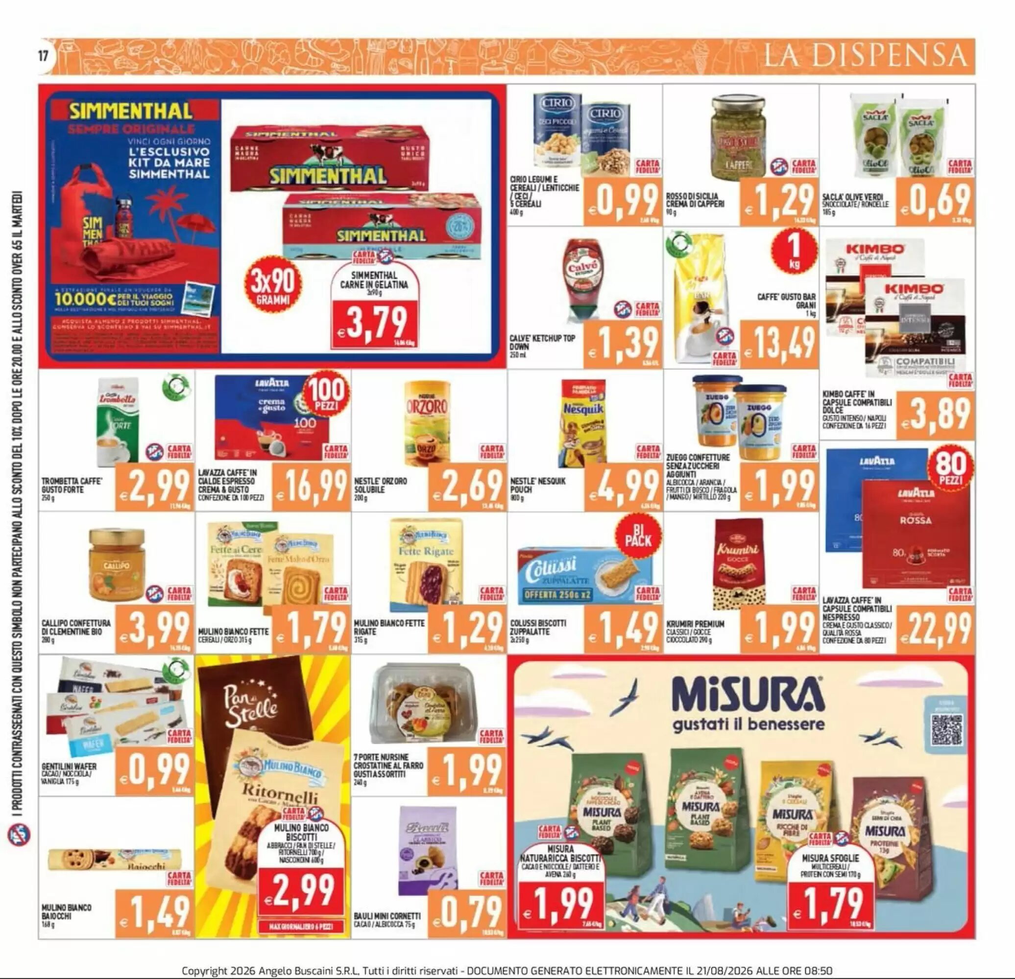 Volantino promozionale Supermercati Agorà  valide dal 21/08/2026 - Pagina 17.