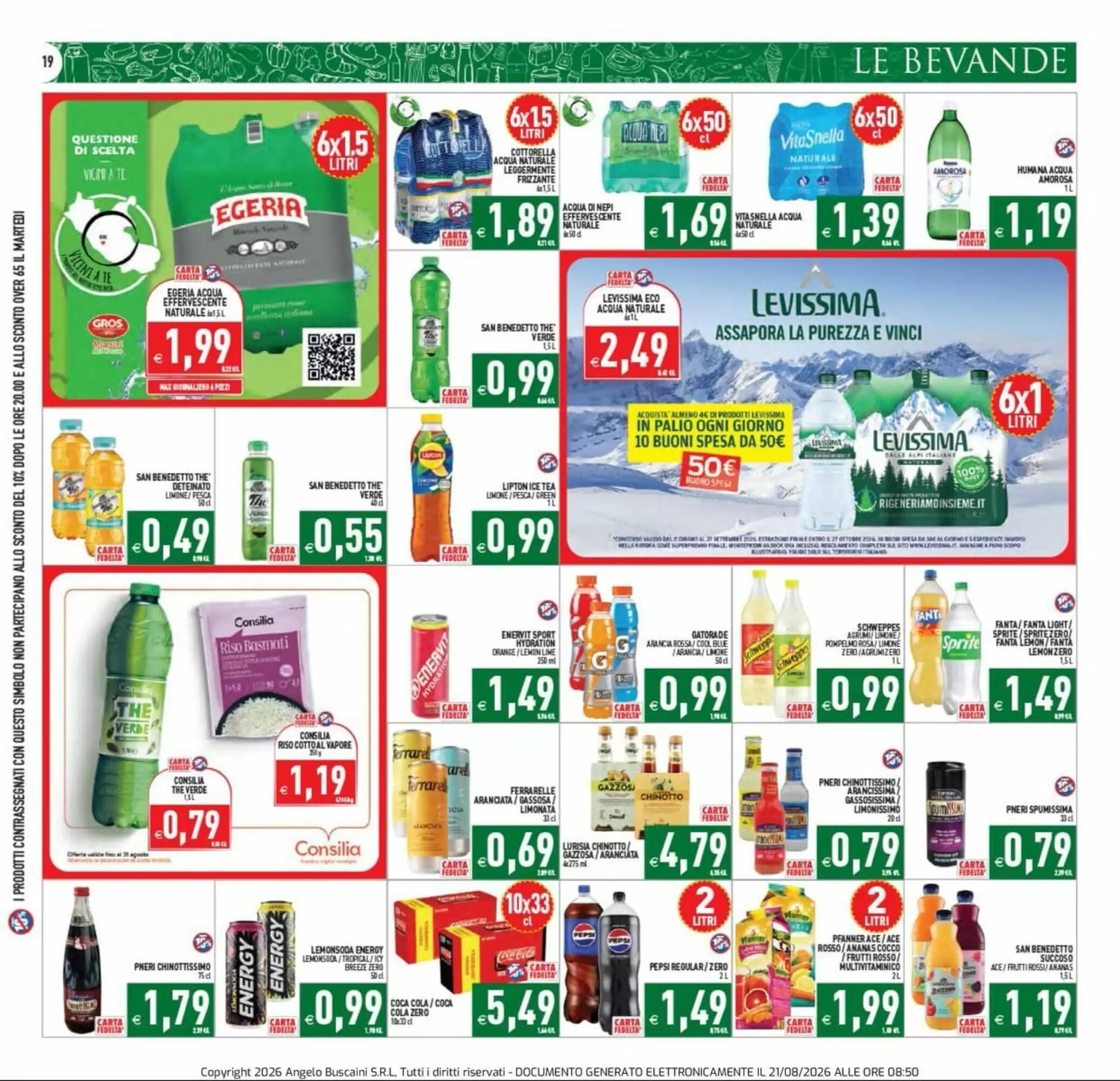Volantino promozionale Supermercati Agorà  valide dal 21/08/2026 - Pagina 19.