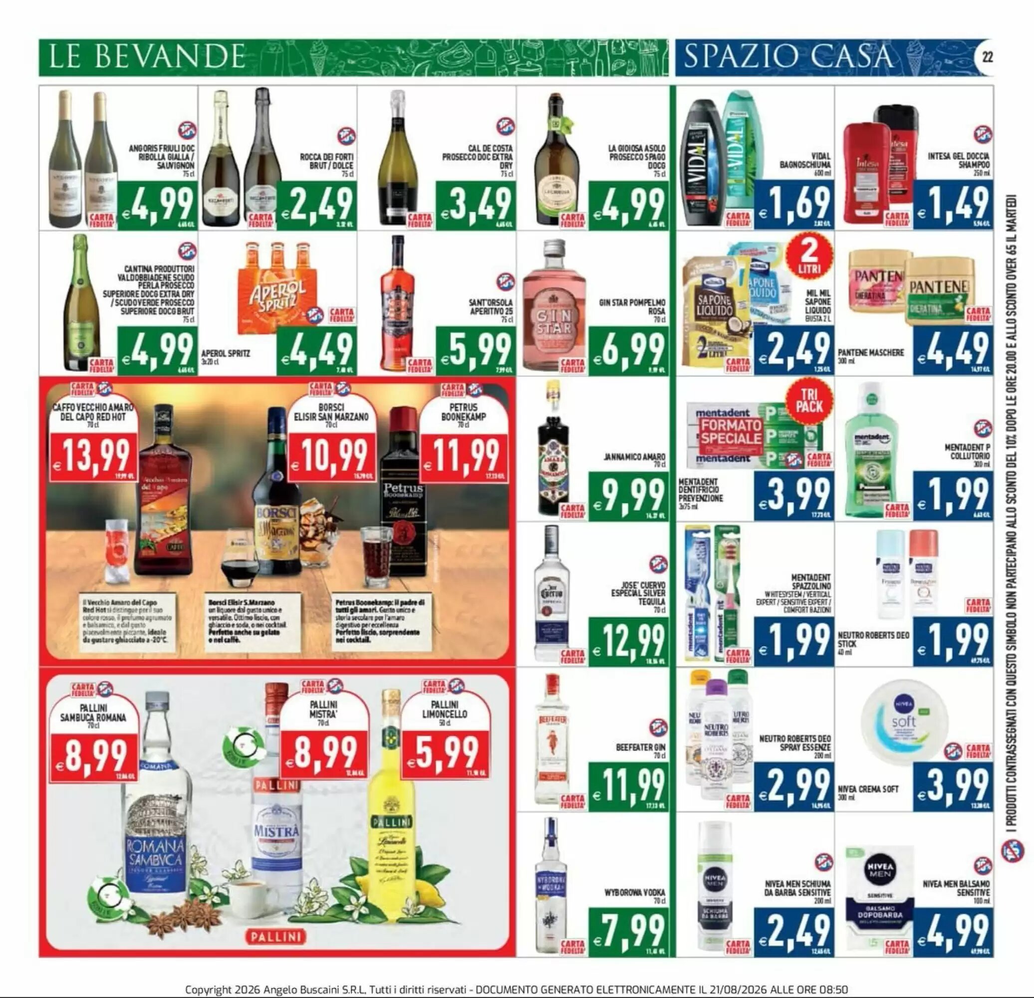 Volantino promozionale Supermercati Agorà  valide dal 21/08/2026 - Pagina 22.