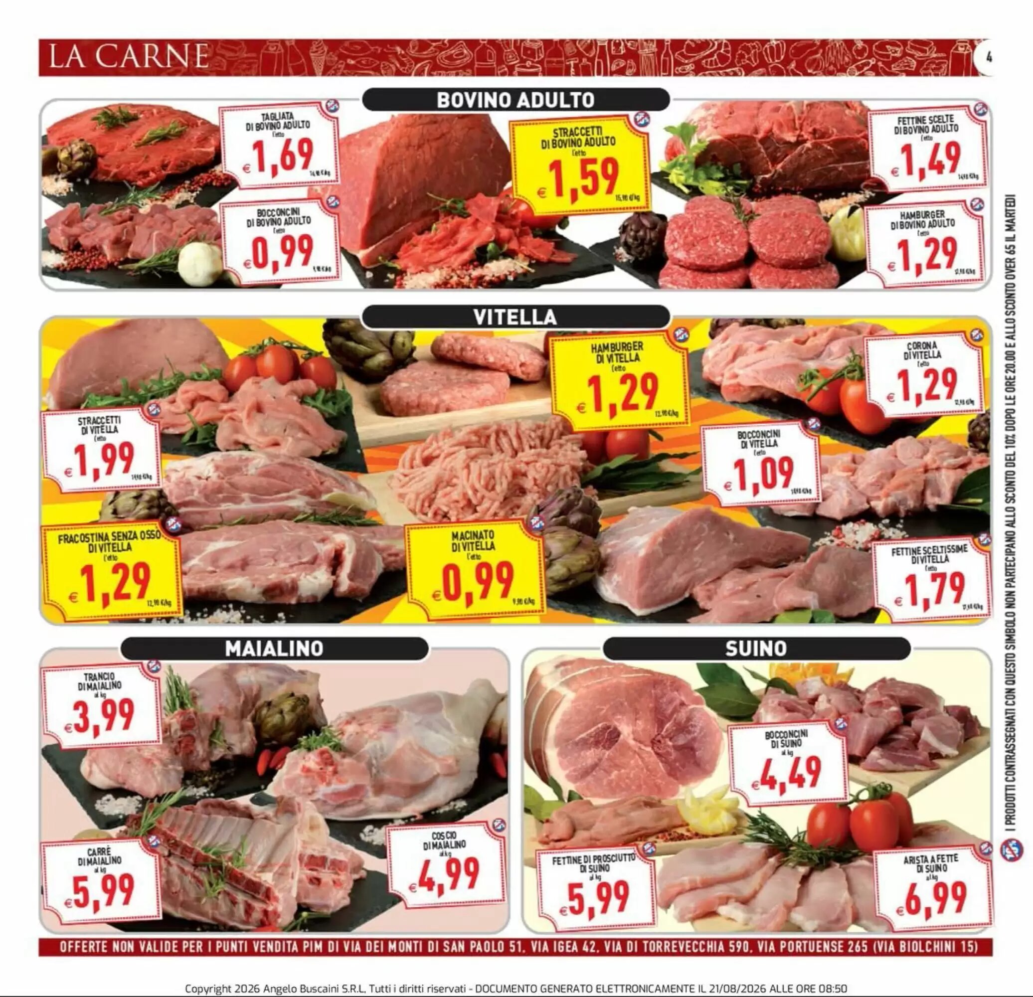 Volantino promozionale Supermercati Agorà  valide dal 21/08/2026 - Pagina 4.