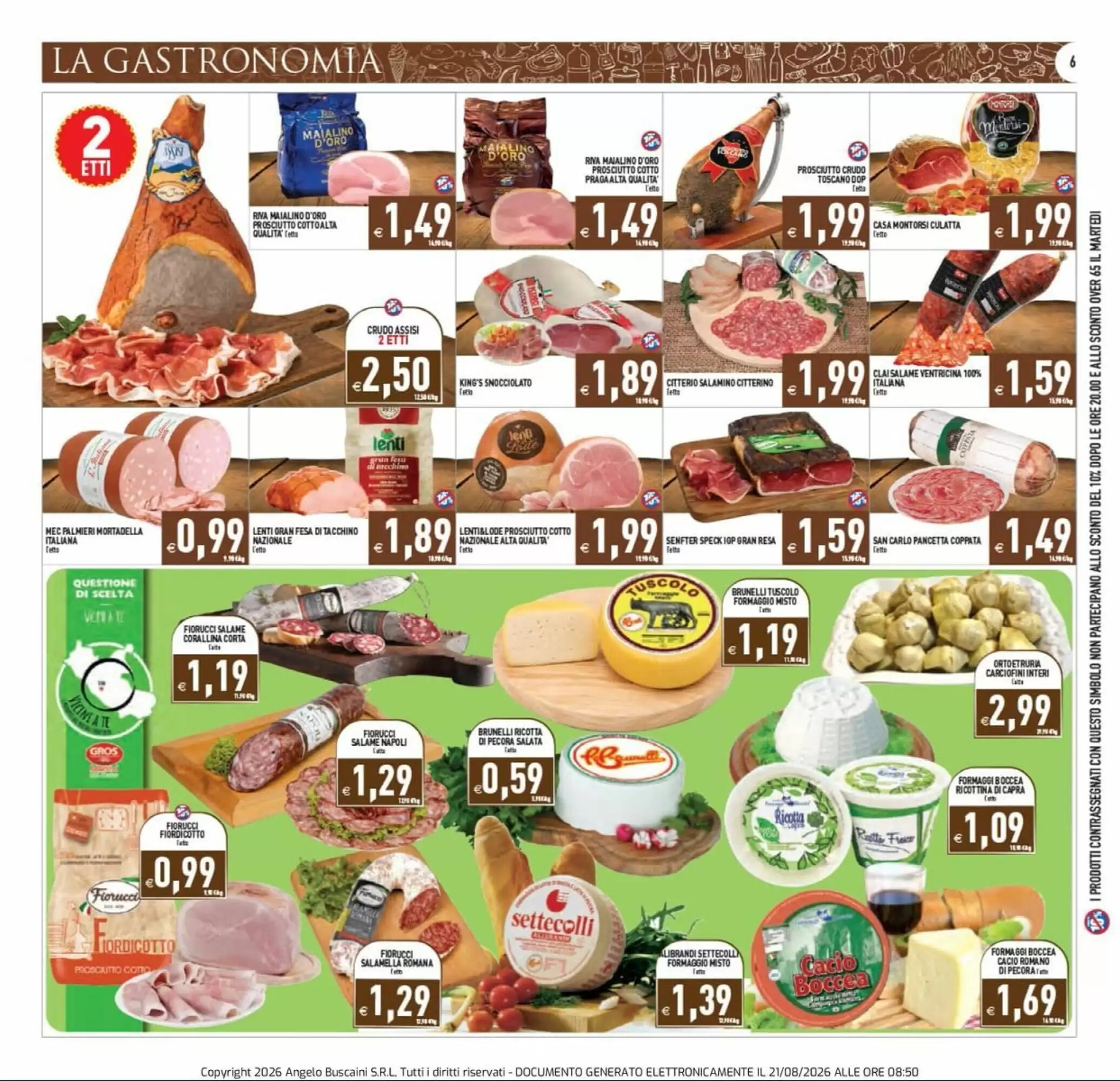 Volantino promozionale Supermercati Agorà  valide dal 21/08/2026 - Pagina 6.