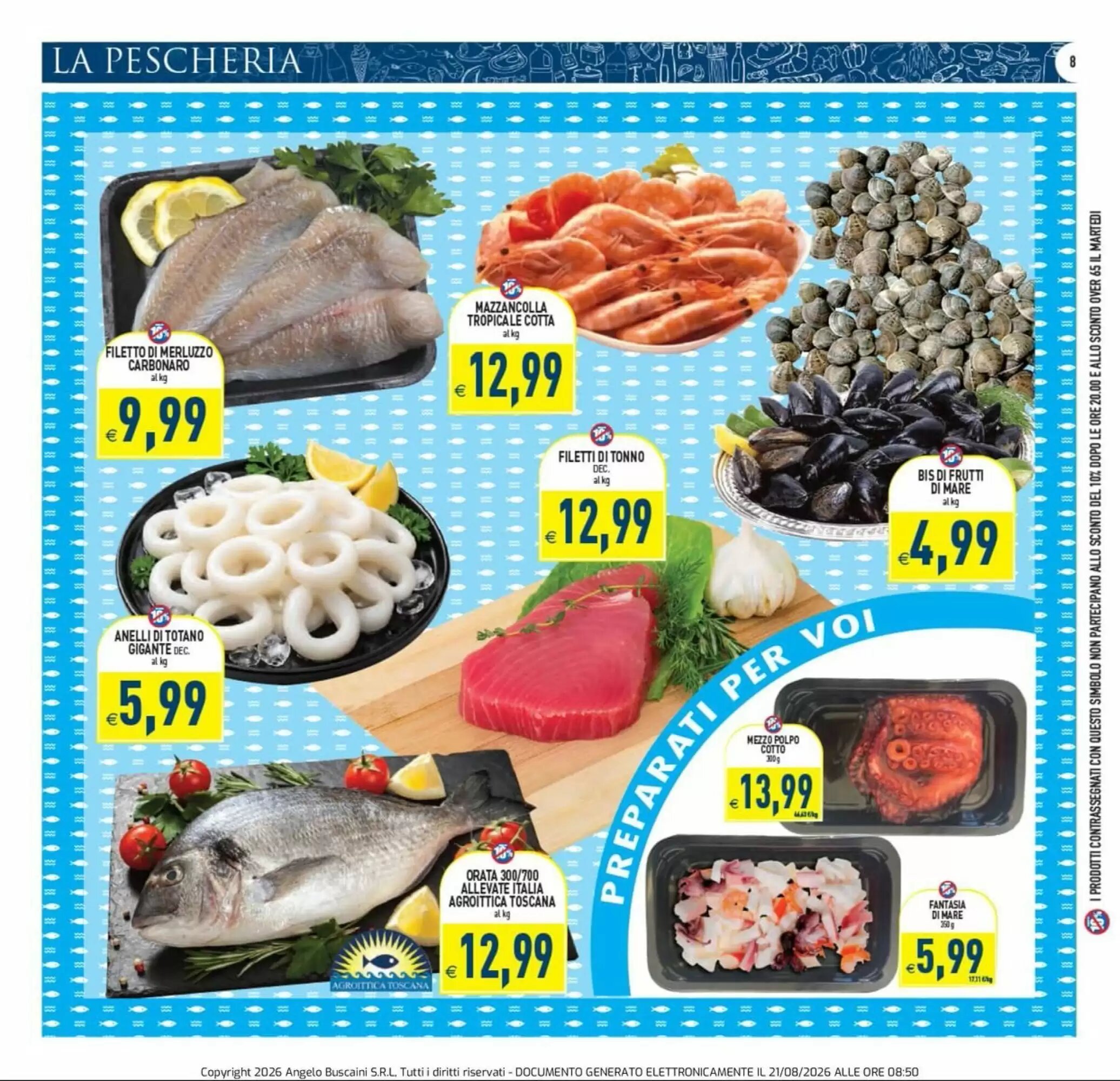 Volantino promozionale Supermercati Agorà  valide dal 21/08/2026 - Pagina 8.