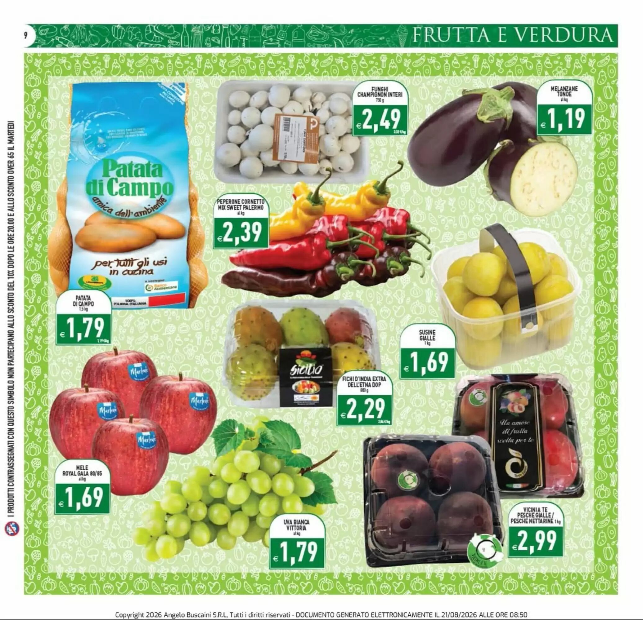 Volantino promozionale Supermercati Agorà  valide dal 21/08/2026 - Pagina 9.
