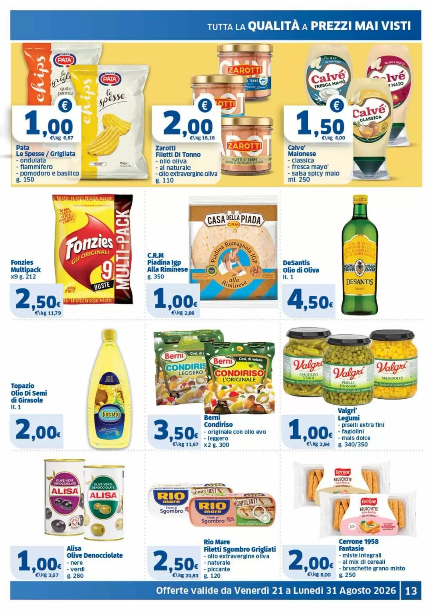 Volantino promozionale Ok Sigma  valide dal 21/08/2026 - Pagina 13.