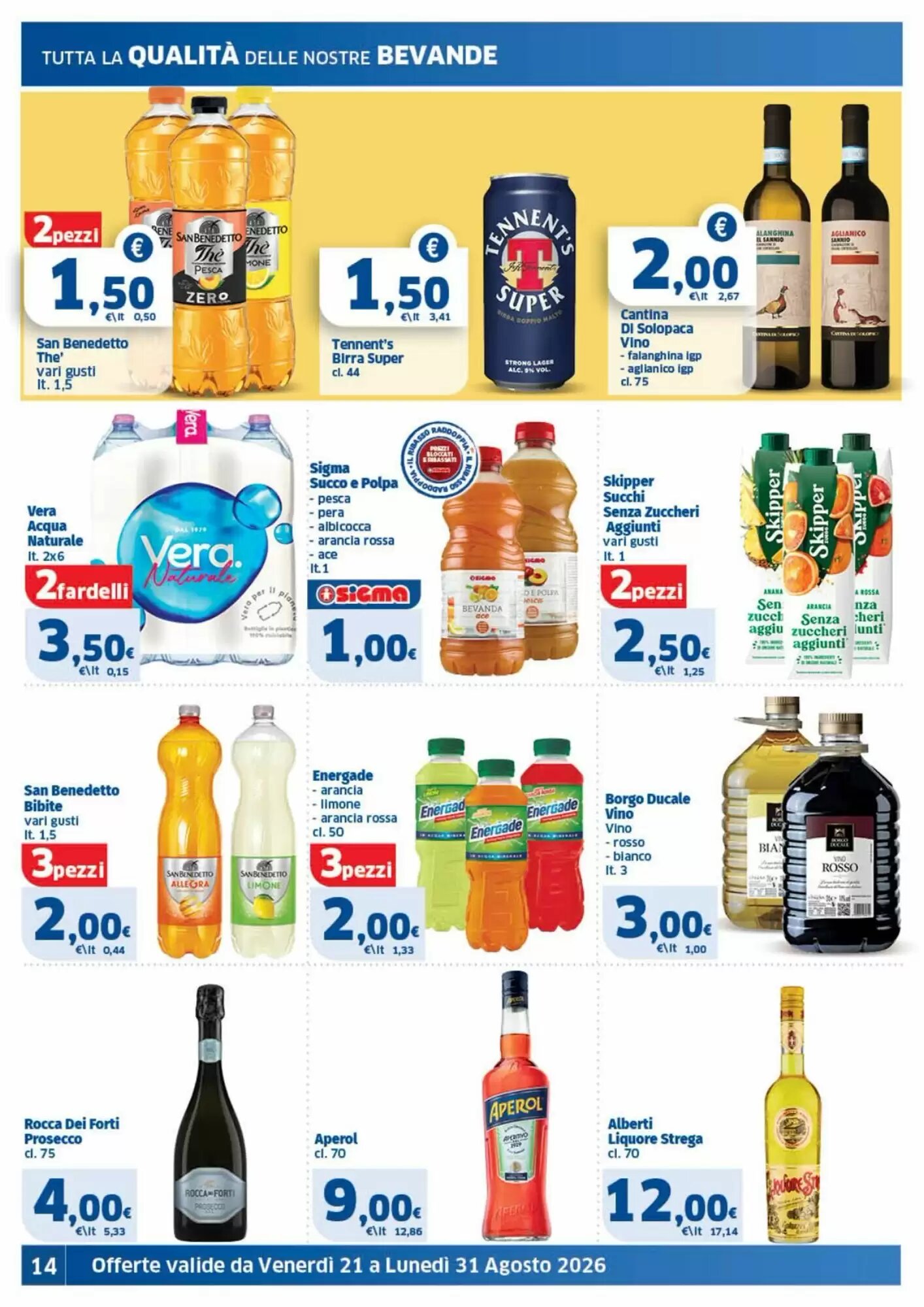 Volantino promozionale Ok Sigma  valide dal 21/08/2026 - Pagina 14.