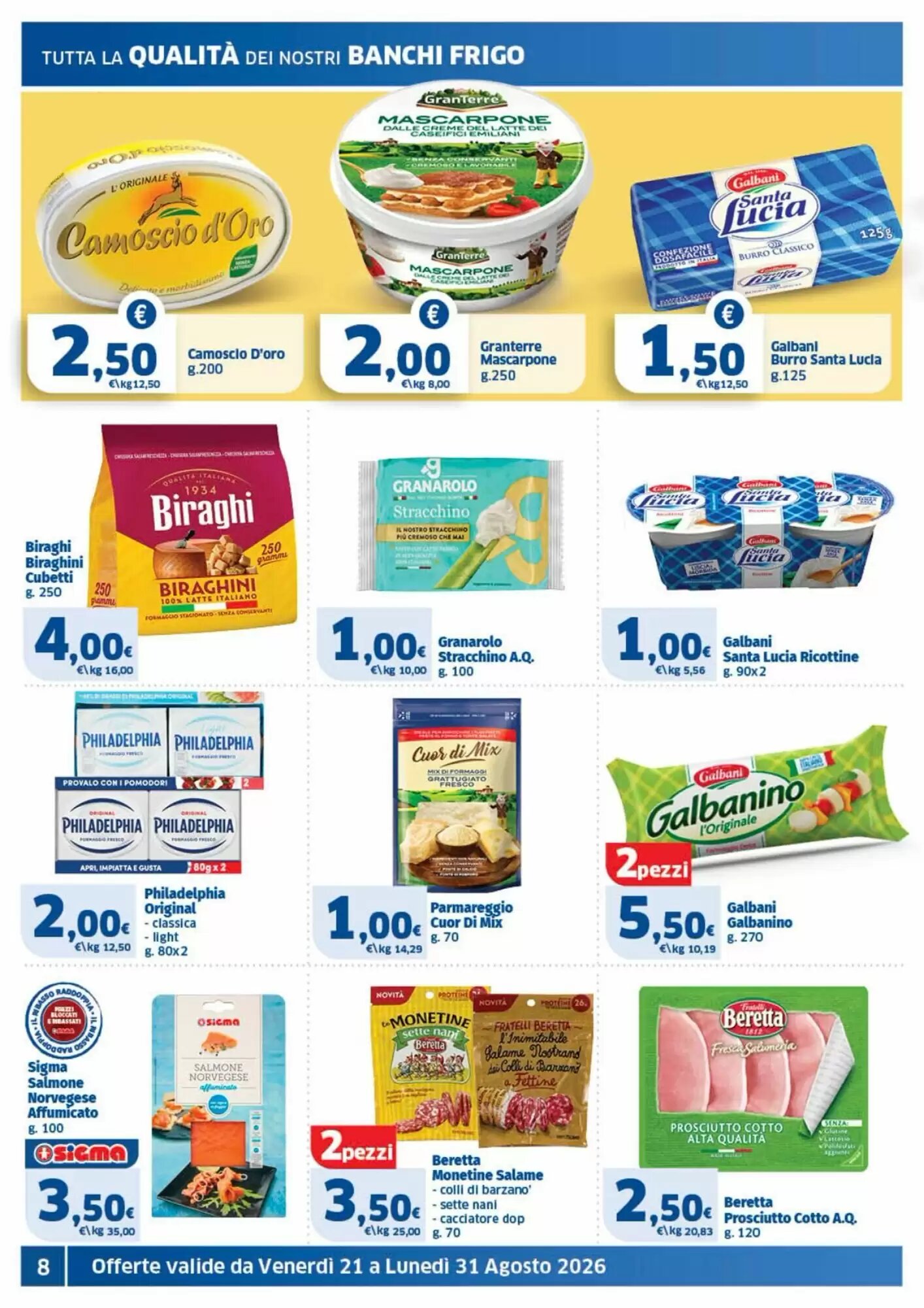 Volantino promozionale Ok Sigma  valide dal 21/08/2026 - Pagina 8.