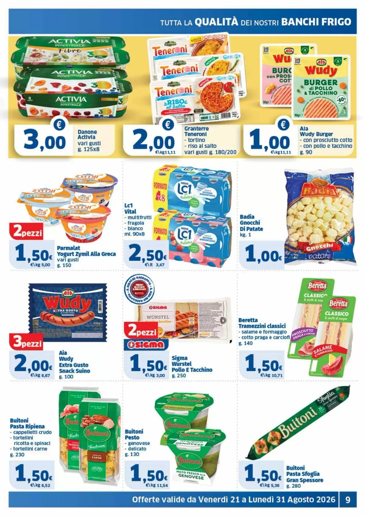 Volantino promozionale Ok Sigma  valide dal 21/08/2026 - Pagina 9.
