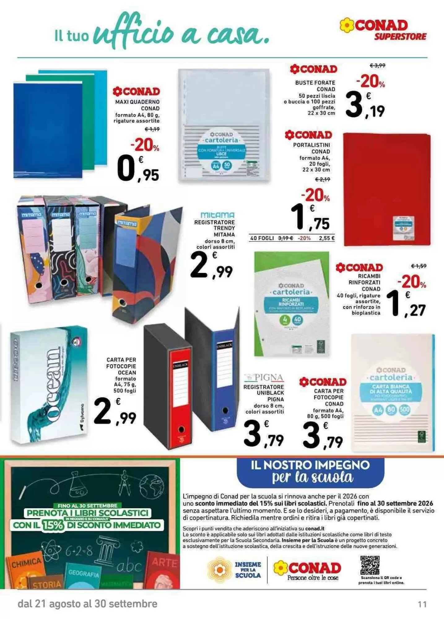 Volantino promozionale Conad  valide dal 21/08/2026 - Pagina 11.