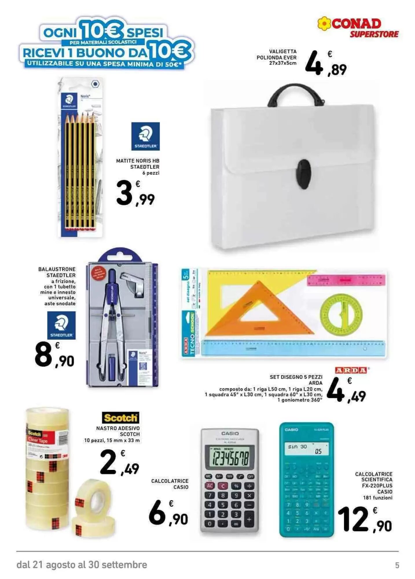 Volantino promozionale Conad  valide dal 21/08/2026 - Pagina 5.