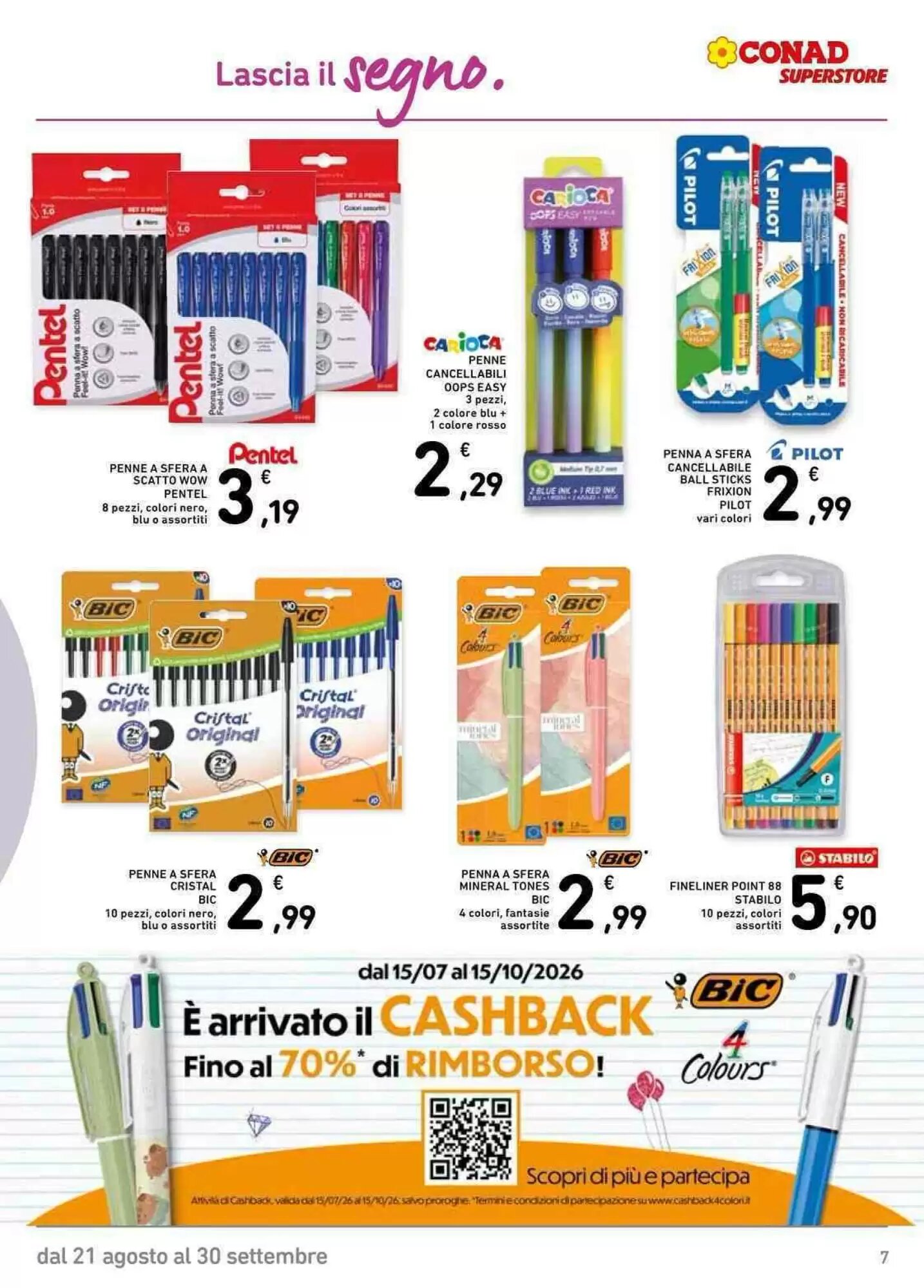 Volantino promozionale Conad  valide dal 21/08/2026 - Pagina 7.