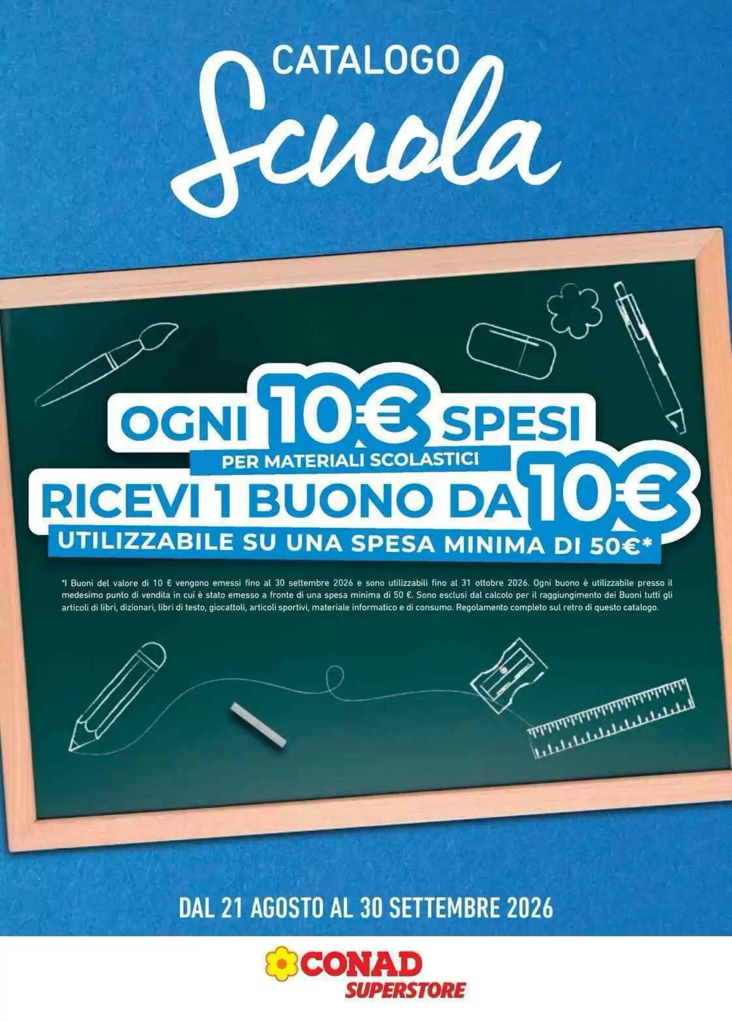 Volantino promozionale Conad Superstore  valide dal 21/08/2026 - Pagina 1.
