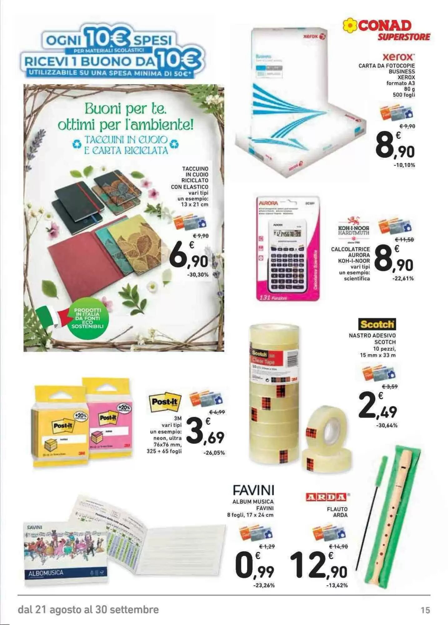 Volantino promozionale Conad Superstore  valide dal 21/08/2026 - Pagina 15.