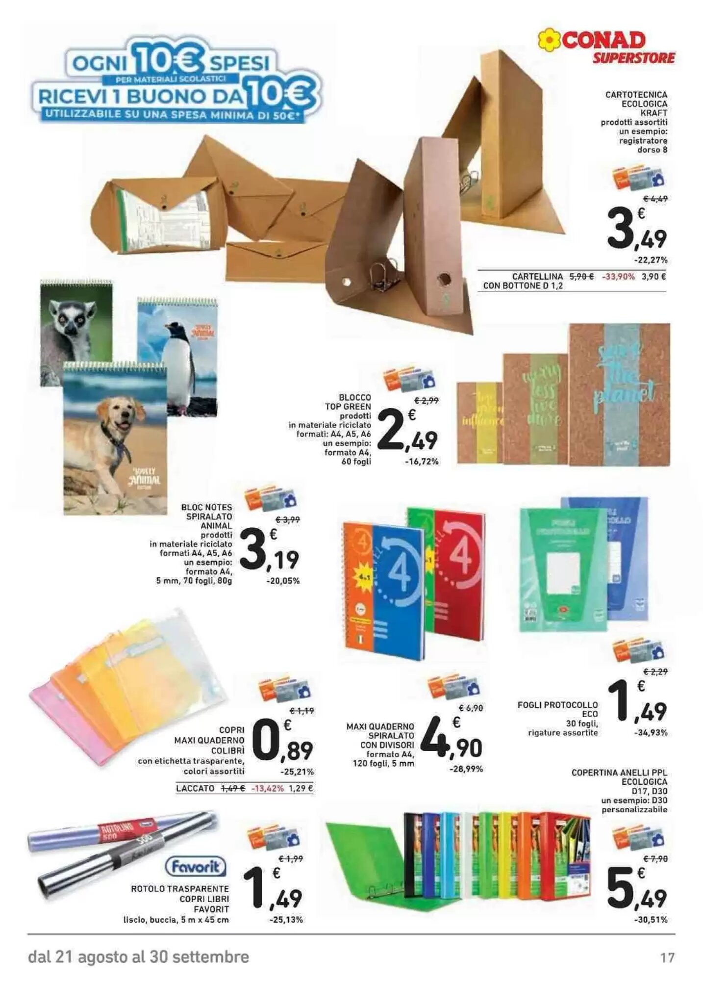 Volantino promozionale Conad Superstore  valide dal 21/08/2026 - Pagina 17.