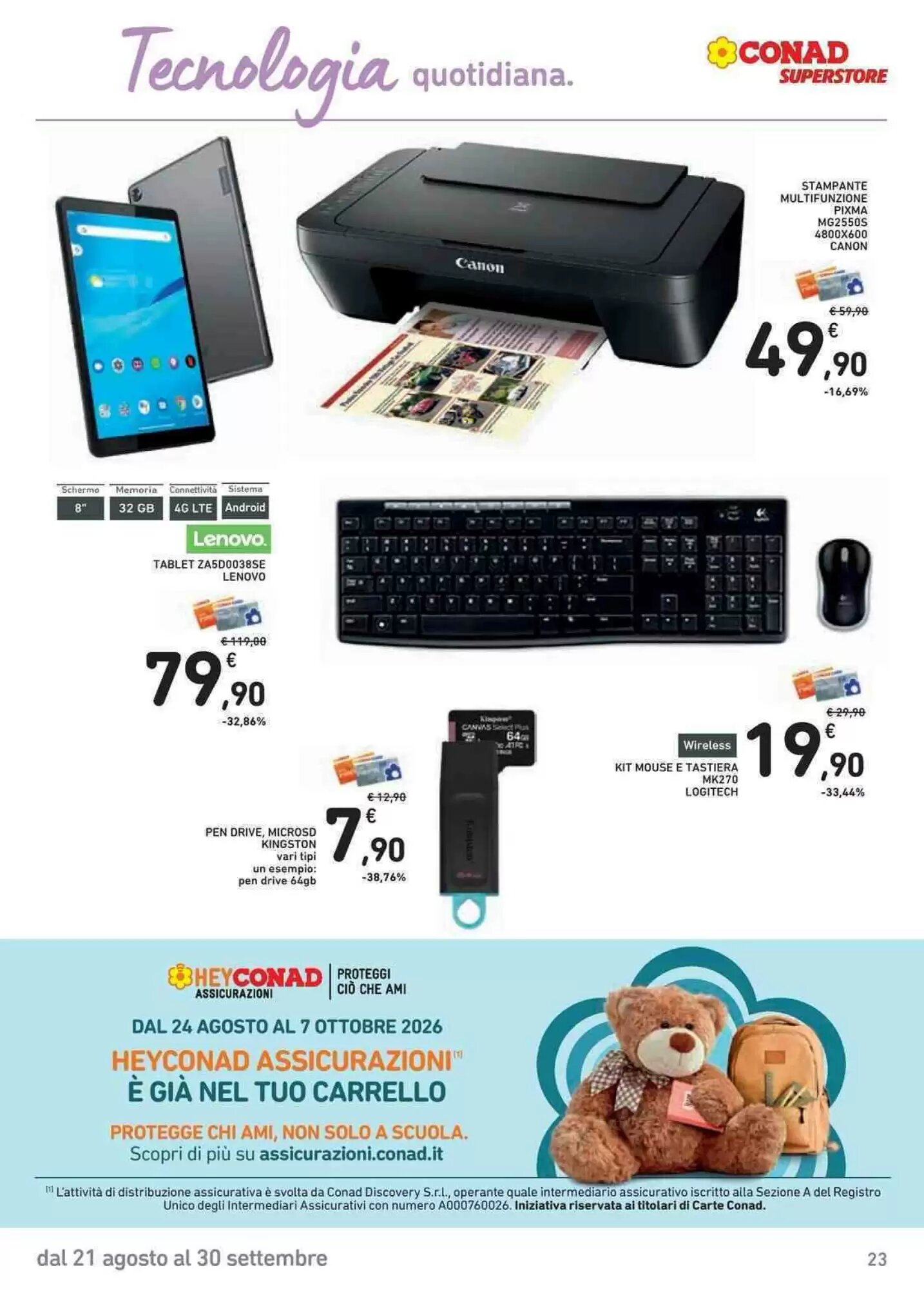 Volantino promozionale Conad Superstore  valide dal 21/08/2026 - Pagina 23.
