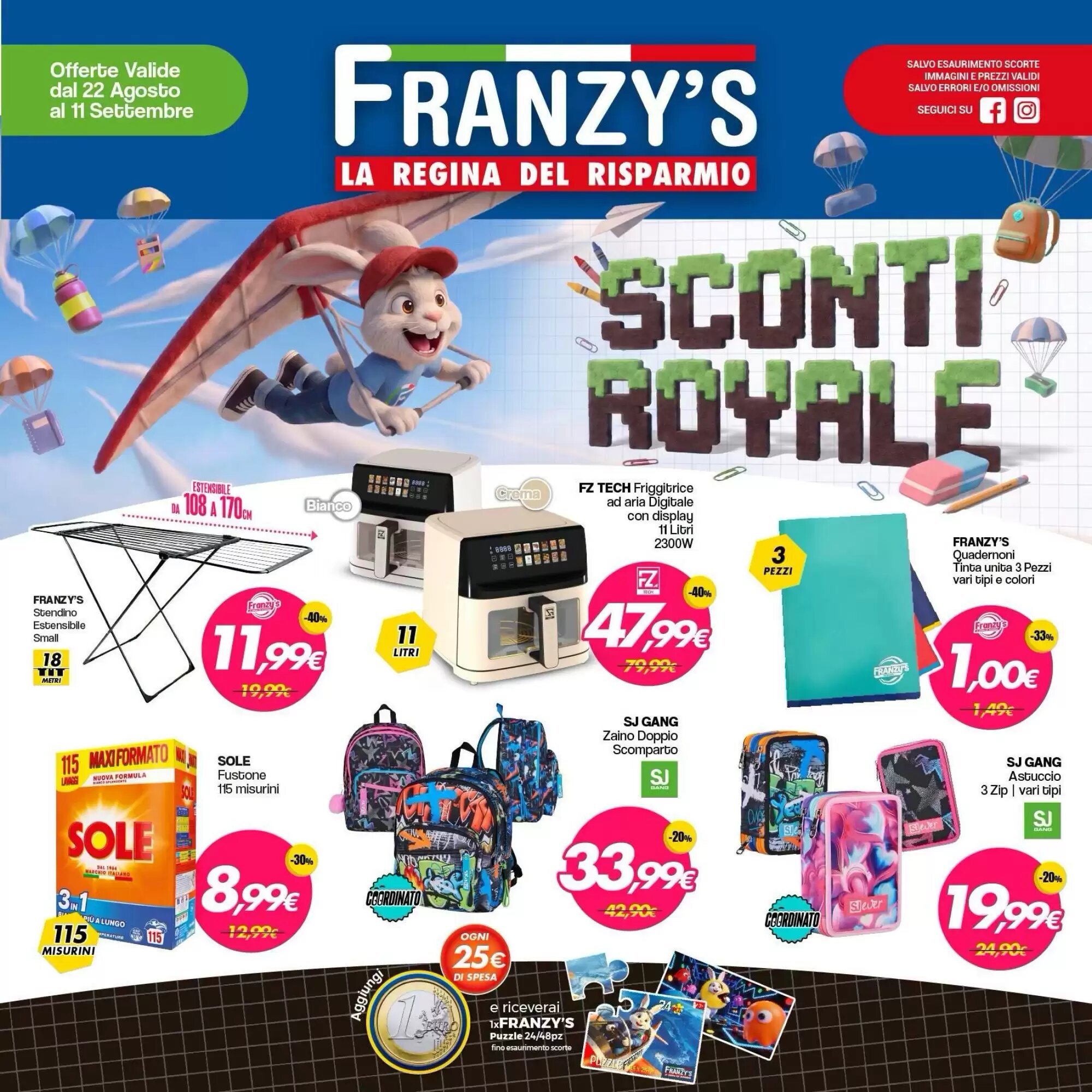 Volantino promozionale Franzy's  valide dal 22/08/2026 - Pagina 1.