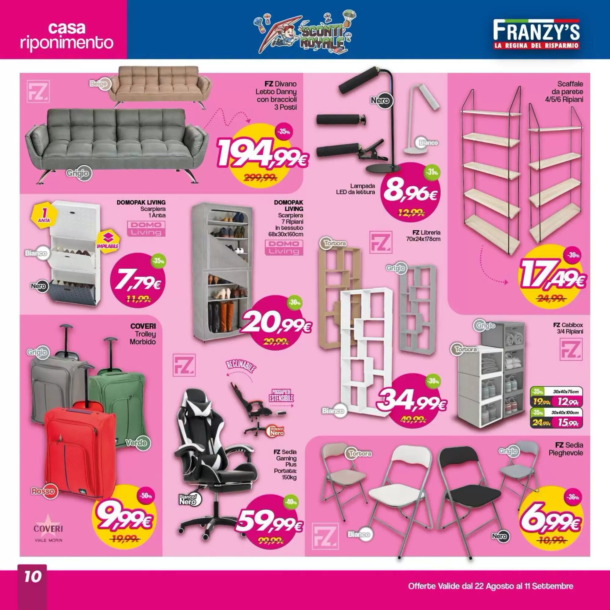 Volantino promozionale Franzy's  valide dal 22/08/2026 - Pagina 10.