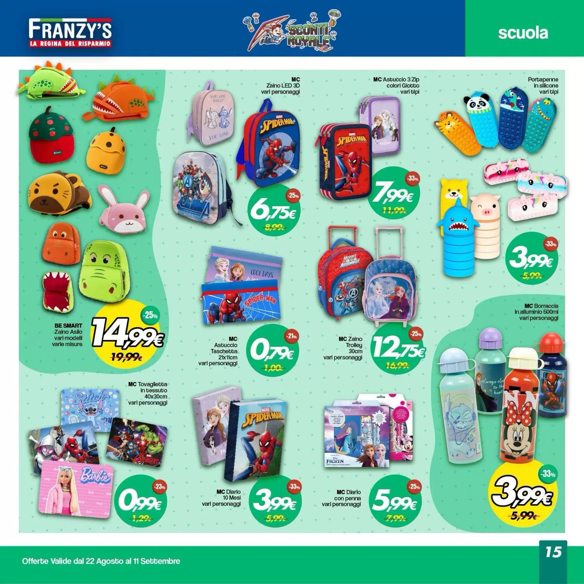 Volantino promozionale Franzy's  valide dal 22/08/2026 - Pagina 15.