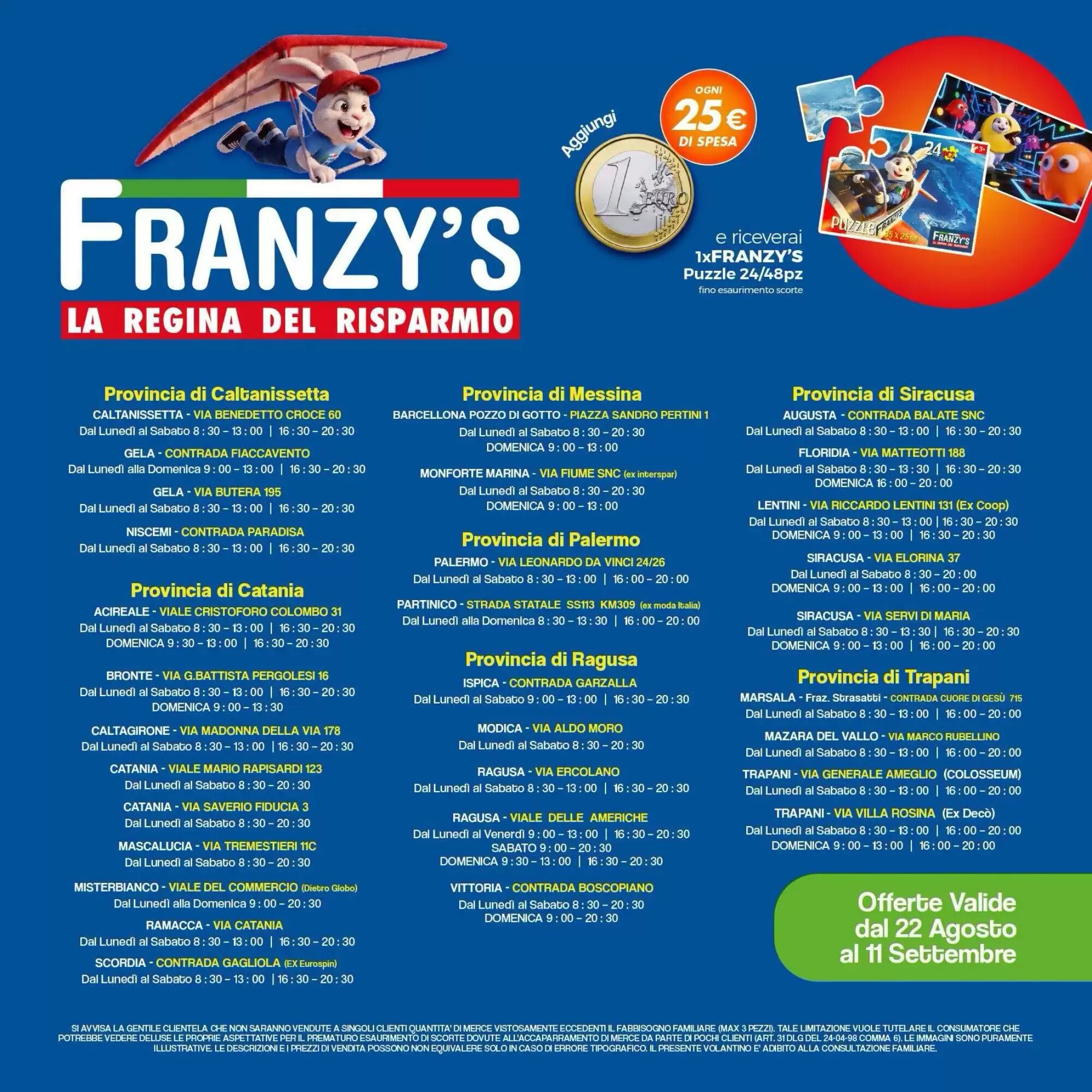 Volantino promozionale Franzy's  valide dal 22/08/2026 - Pagina 16.
