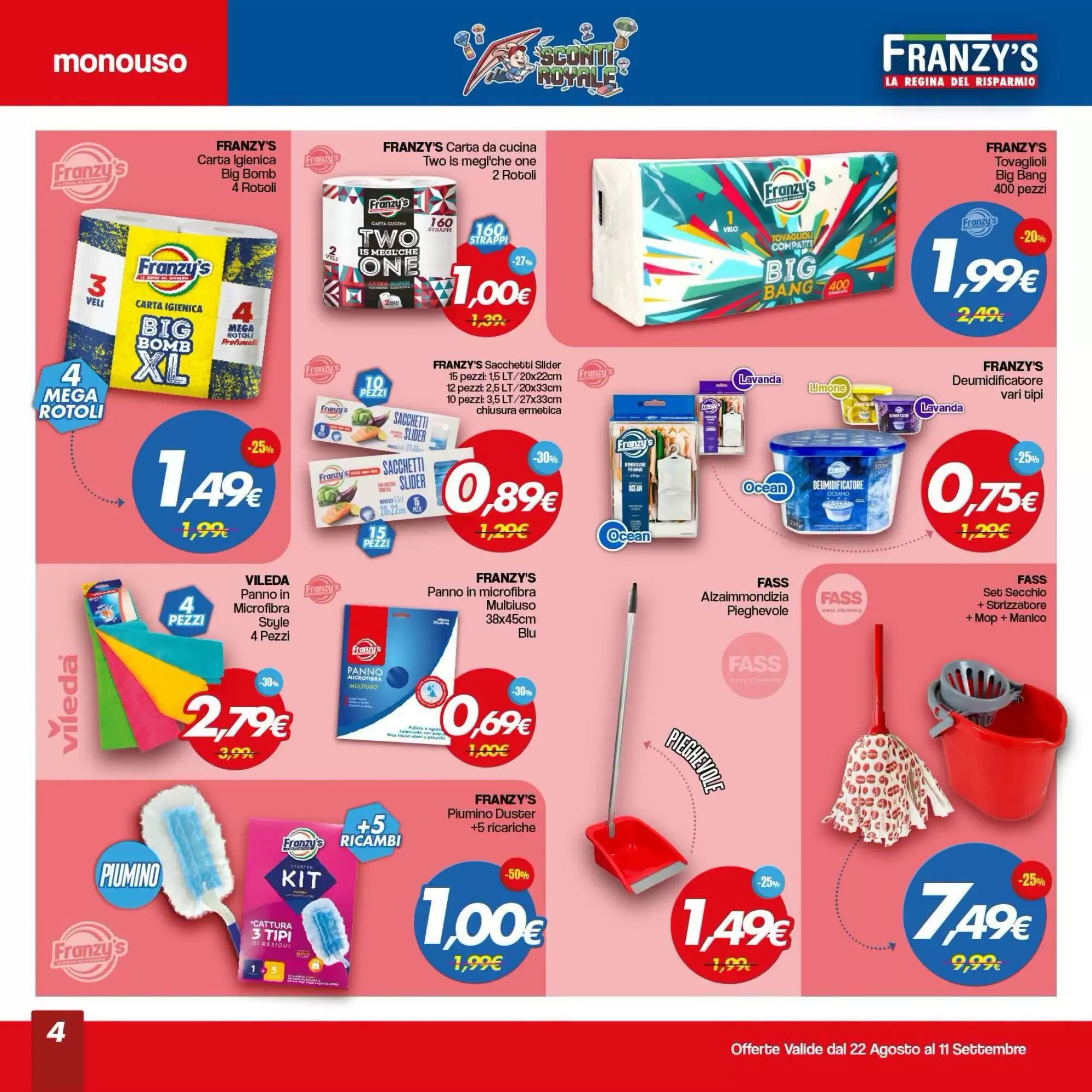 Volantino promozionale Franzy's  valide dal 22/08/2026 - Pagina 4.