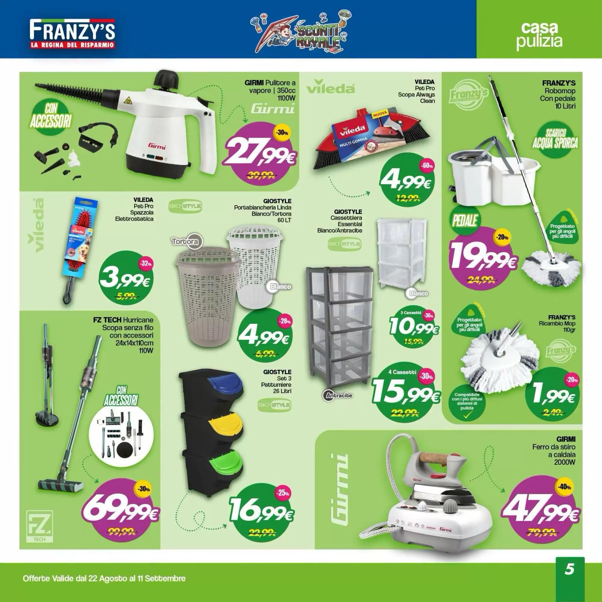 Volantino promozionale Franzy's  valide dal 22/08/2026 - Pagina 5.