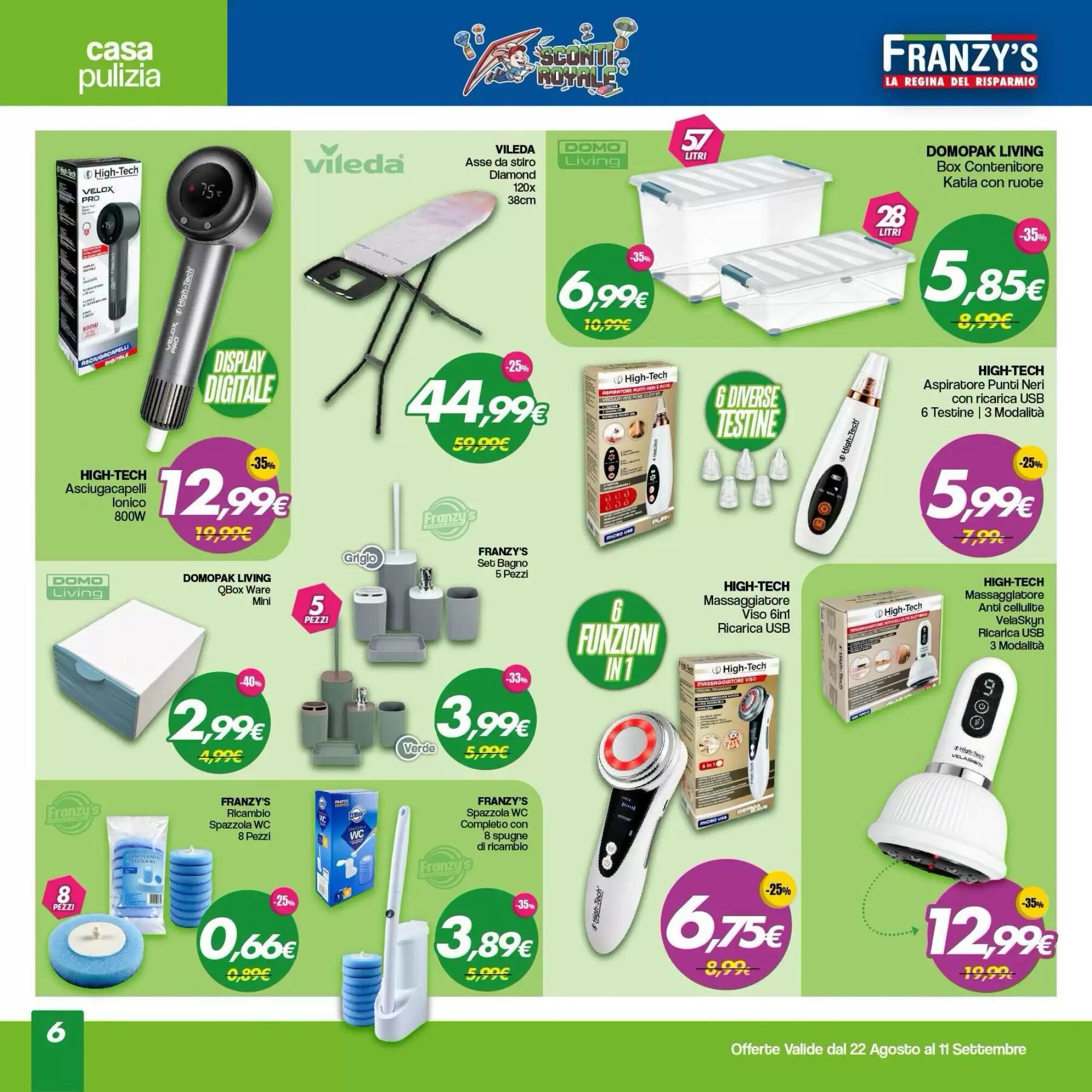 Volantino promozionale Franzy's  valide dal 22/08/2026 - Pagina 6.