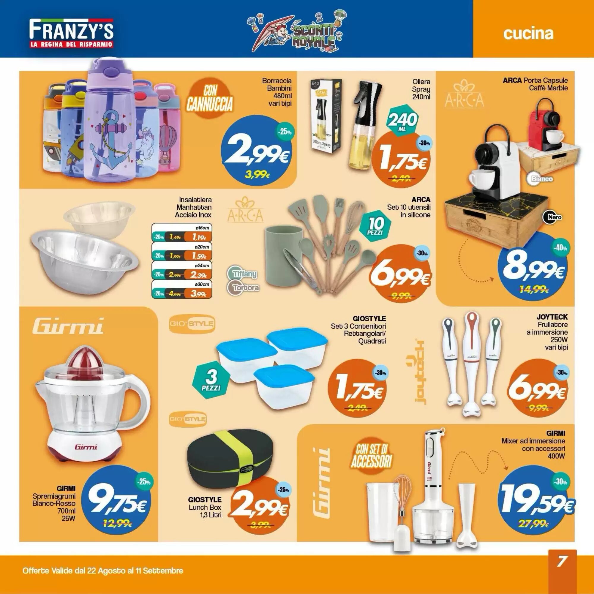 Volantino promozionale Franzy's  valide dal 22/08/2026 - Pagina 7.