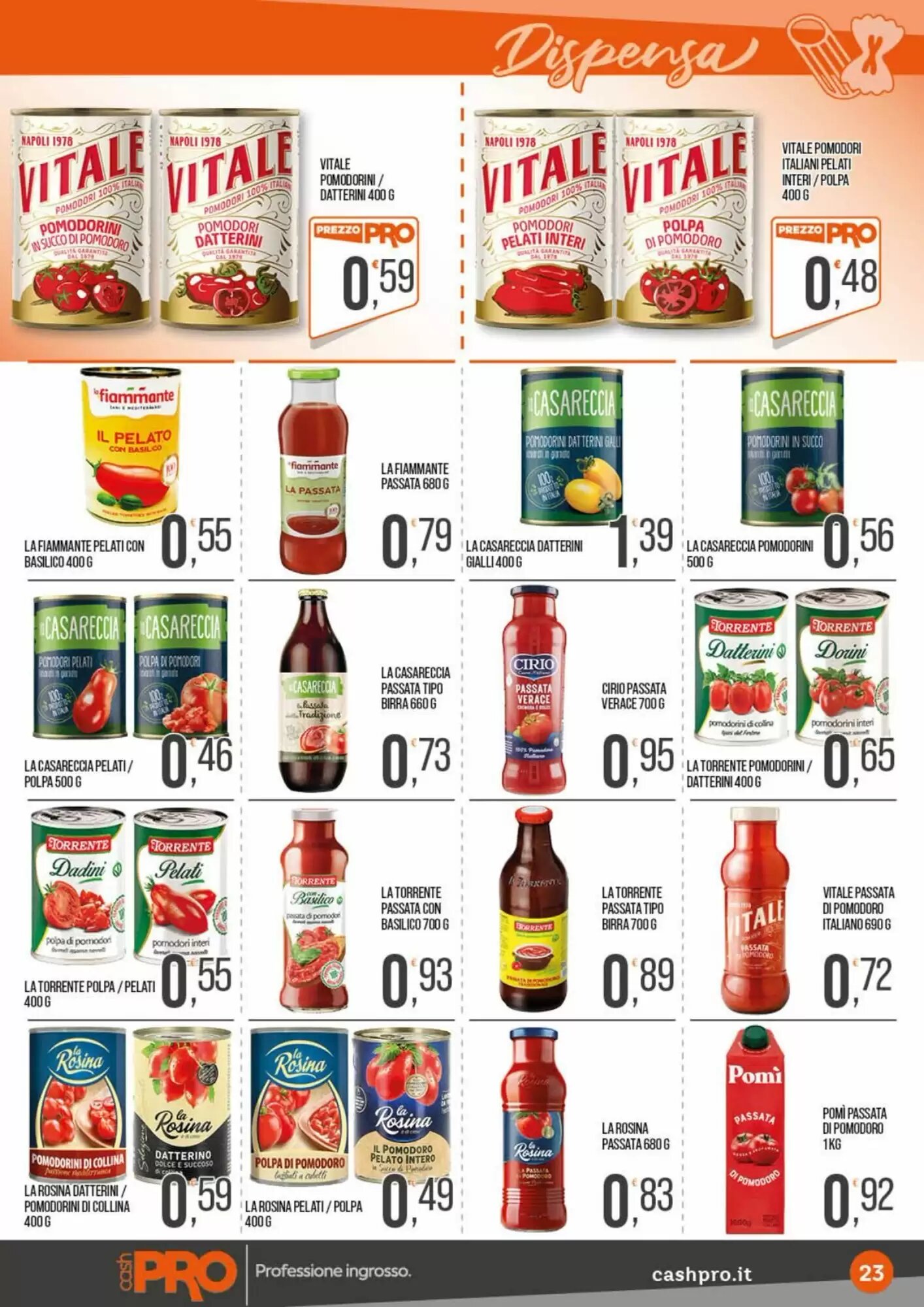 Volantino promozionale Cash pro  valide dal 24/08/2026 - Pagina 23.