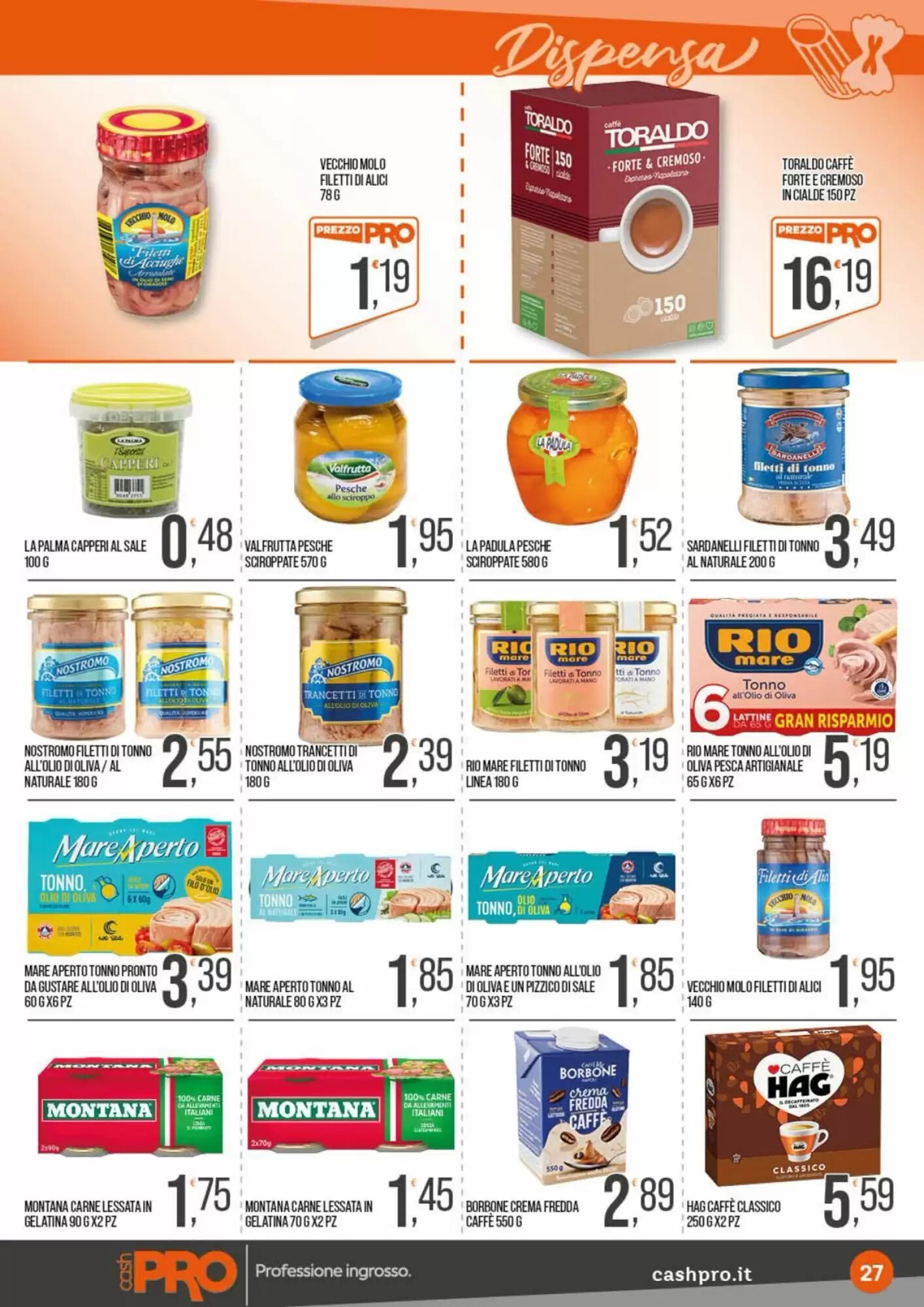 Volantino promozionale Cash pro  valide dal 24/08/2026 - Pagina 27.