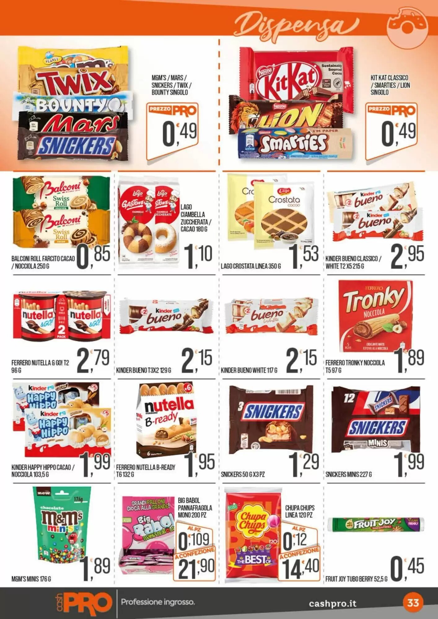 Volantino promozionale Cash pro  valide dal 24/08/2026 - Pagina 33.