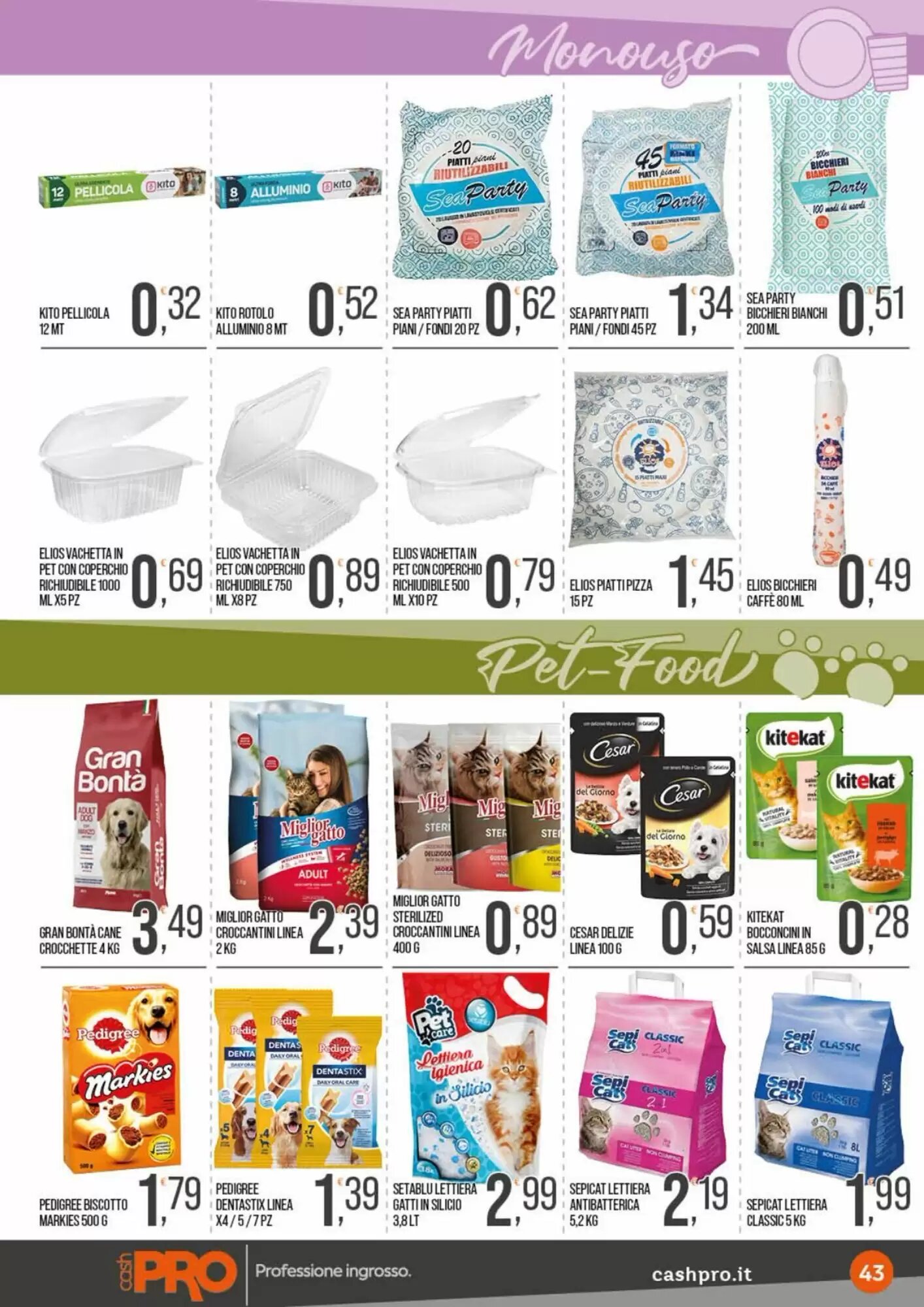 Volantino promozionale Cash pro  valide dal 24/08/2026 - Pagina 43.