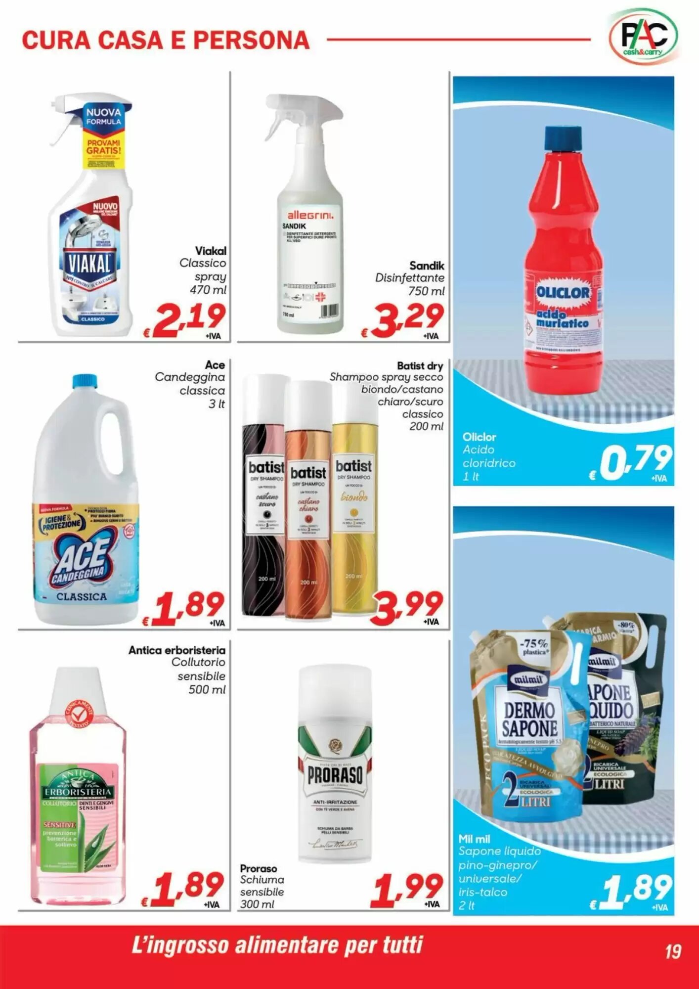 Volantino promozionale Pac Cash&Carry  valide dal 24/08/2026 - Pagina 19.
