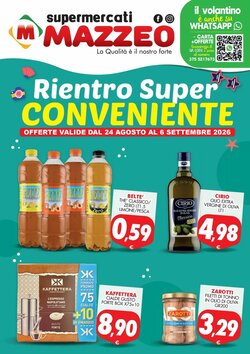 Volantino promozionale Mazzeo Supermercati  valide dal 24/08/2026