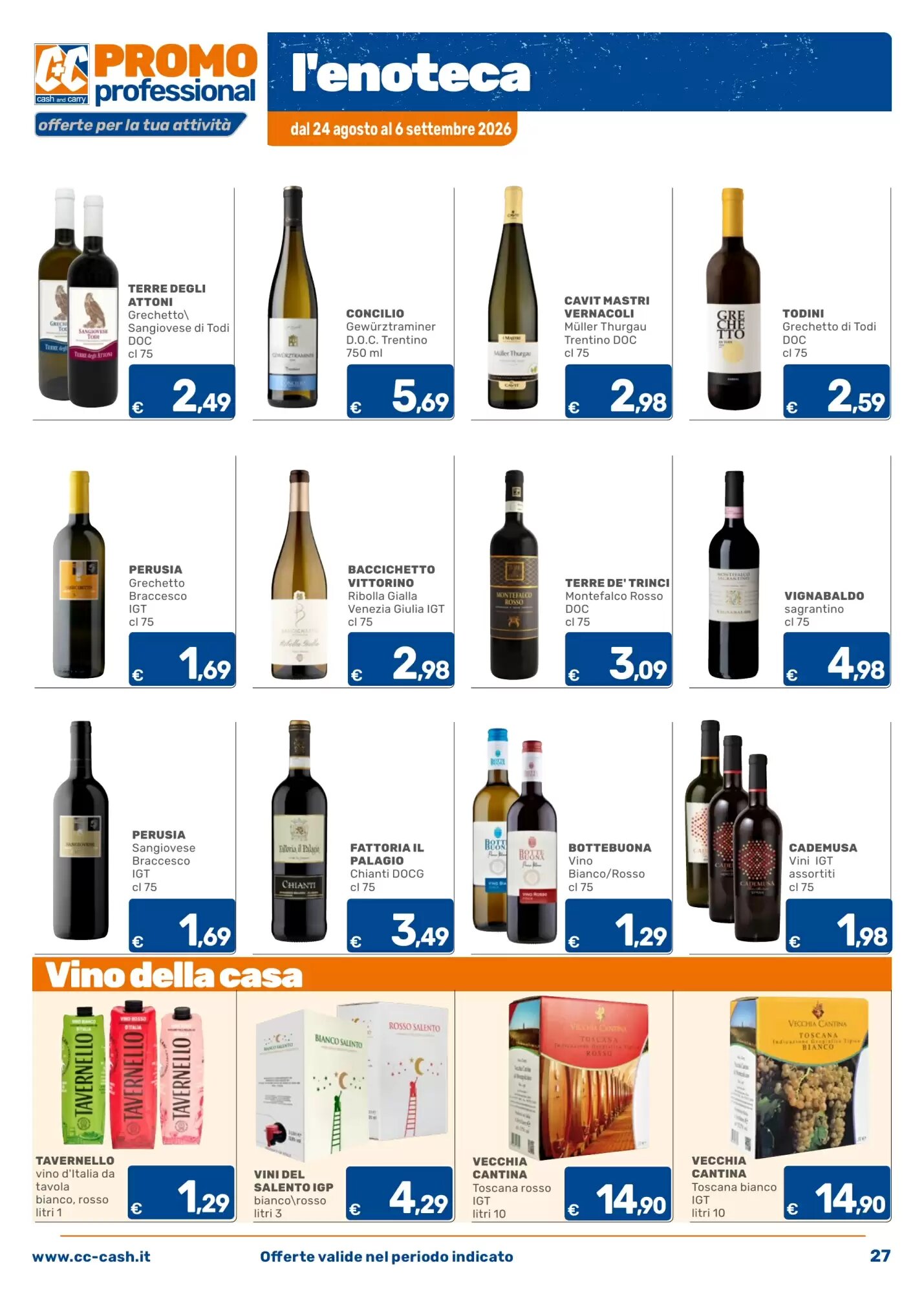 Volantino promozionale C+C Cash and Carry  valide dal 24/08/2026 - Pagina 27.