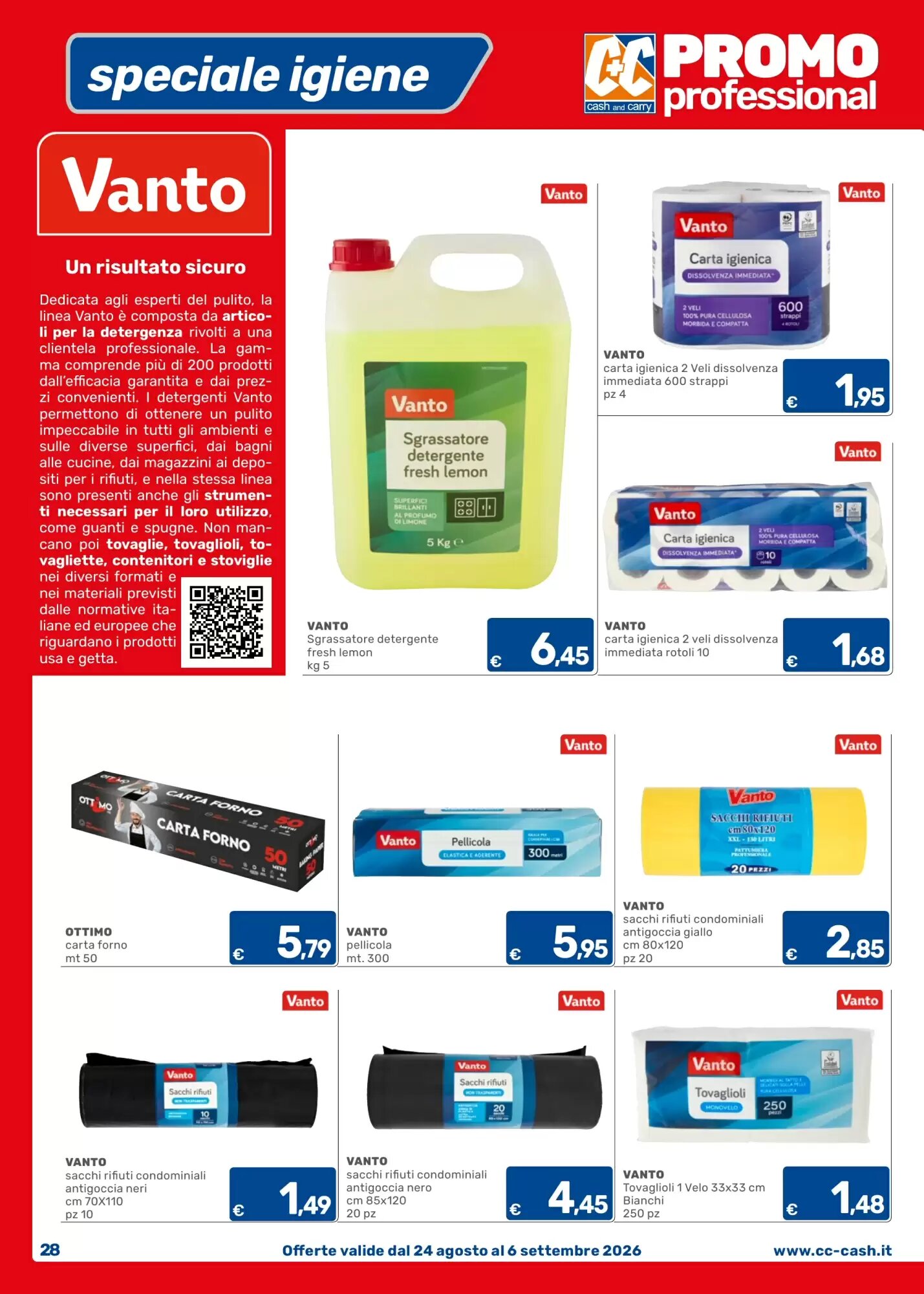 Volantino promozionale C+C Cash and Carry  valide dal 24/08/2026 - Pagina 28.