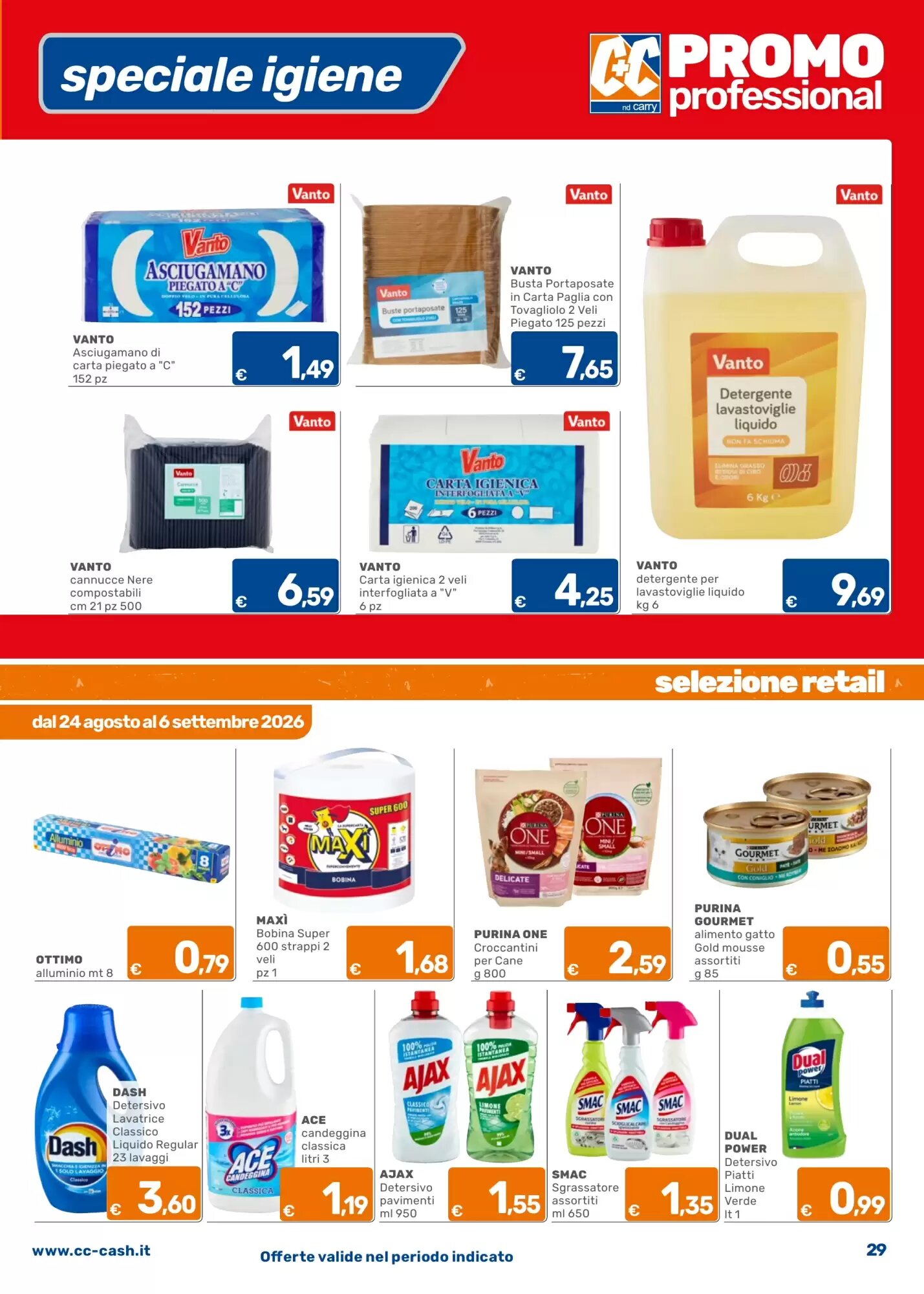 Volantino promozionale C+C Cash and Carry  valide dal 24/08/2026 - Pagina 29.