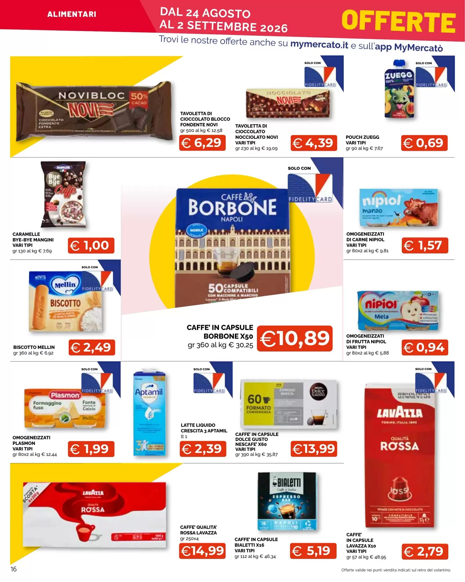Volantino promozionale Mercatò Extra  valide dal 24/08/2026 - Pagina 16.