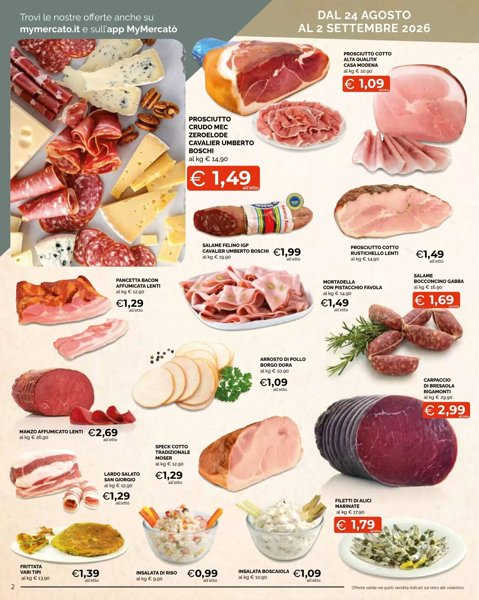 Volantino promozionale Mercatò Extra  valide dal 24/08/2026 - Pagina 2.
