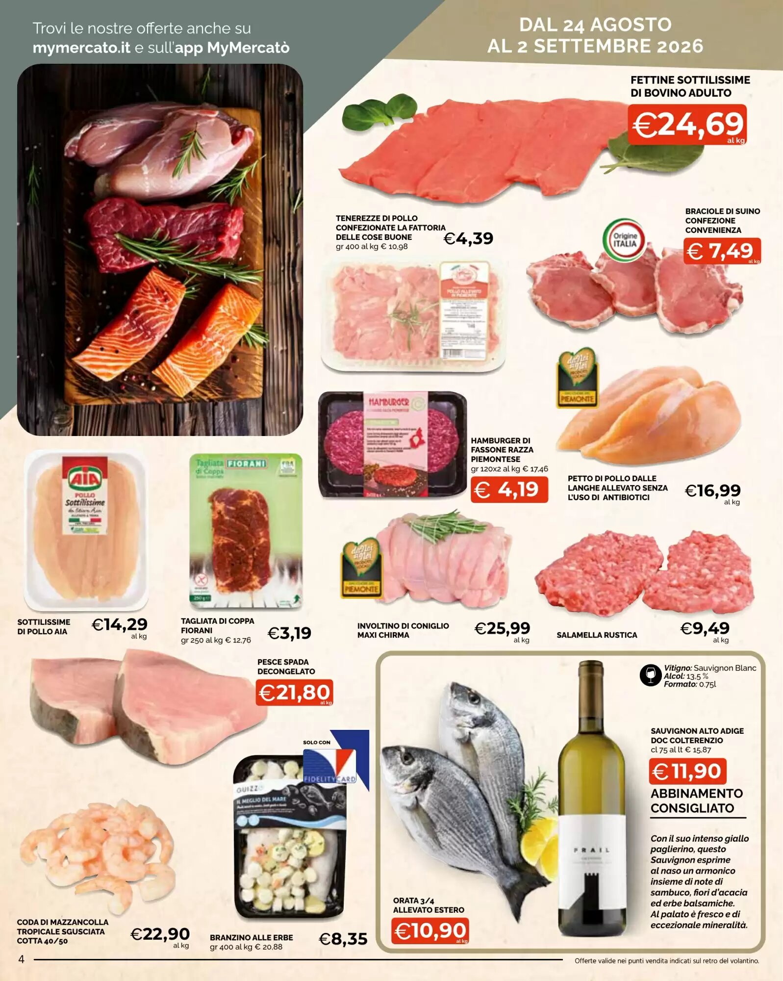 Volantino promozionale Mercatò Extra  valide dal 24/08/2026 - Pagina 4.