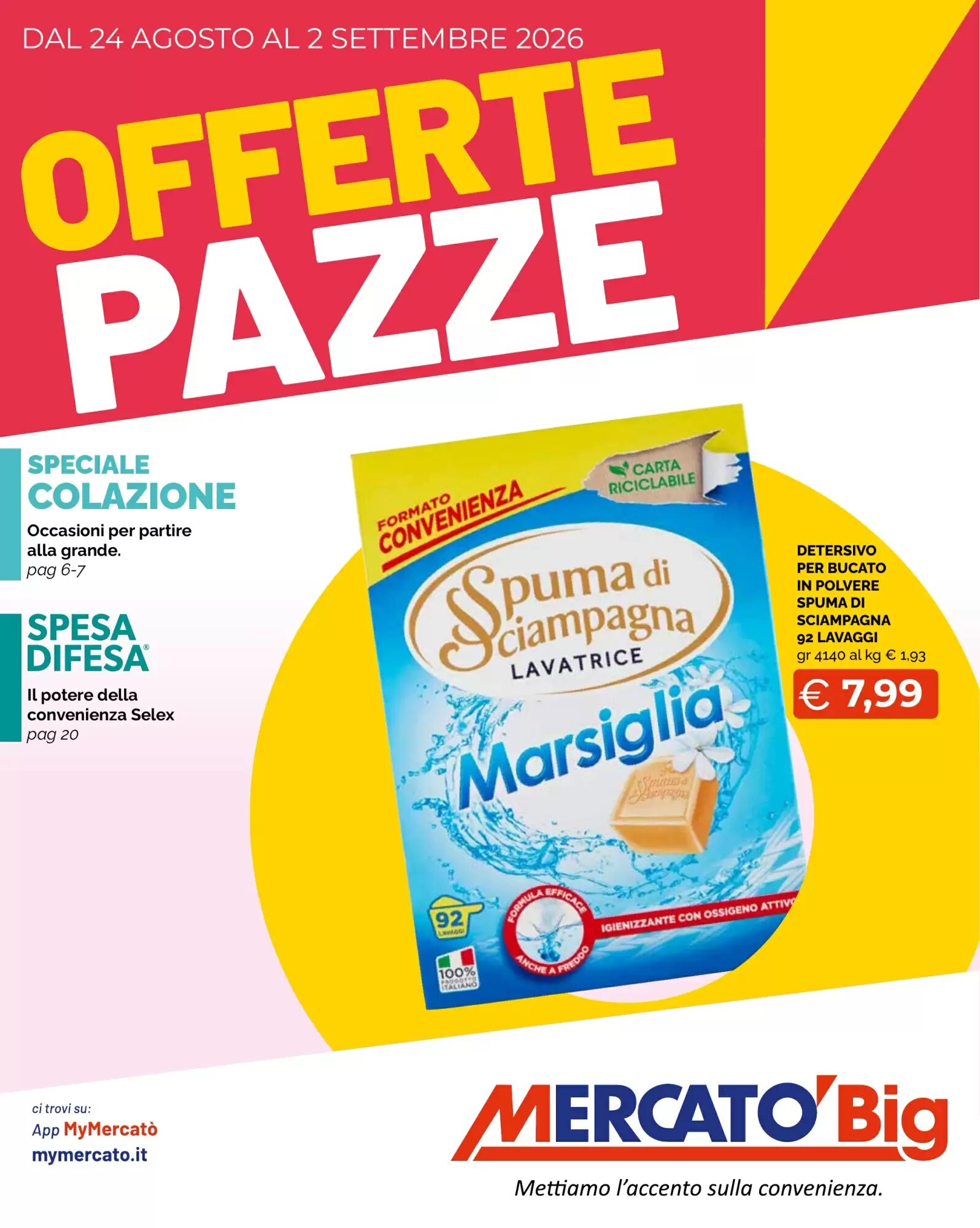 Volantino promozionale Mercatò Big valide dal 24/08/2026 - Pagina 1.