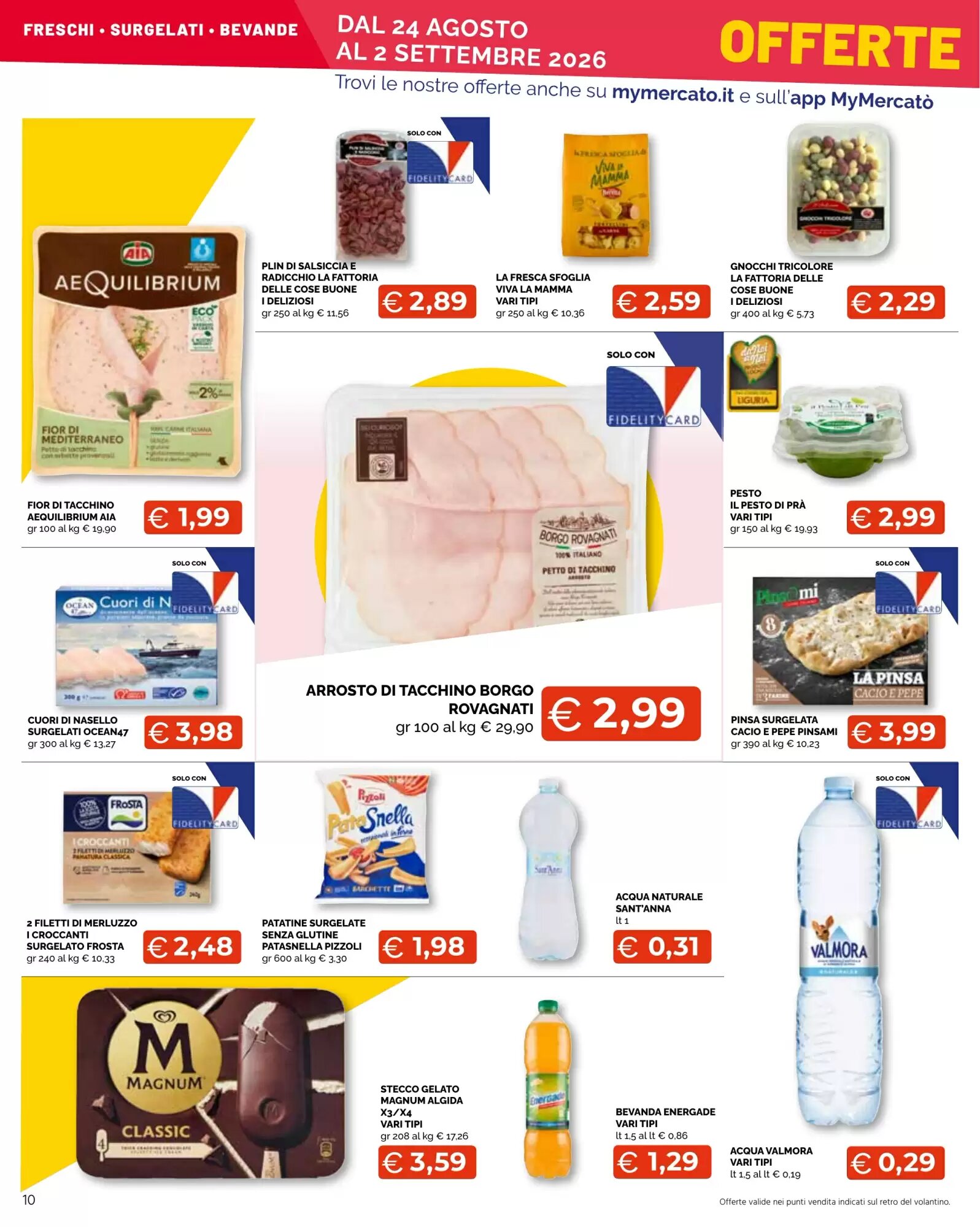 Volantino promozionale Mercatò Big  valide dal 24/08/2026 - Pagina 10.