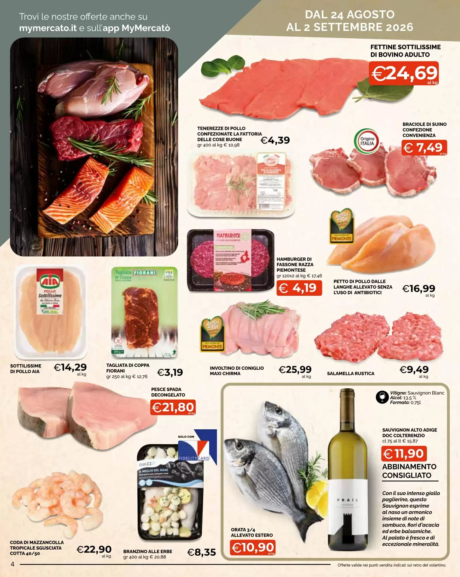 Volantino promozionale Mercatò Big  valide dal 24/08/2026 - Pagina 4.
