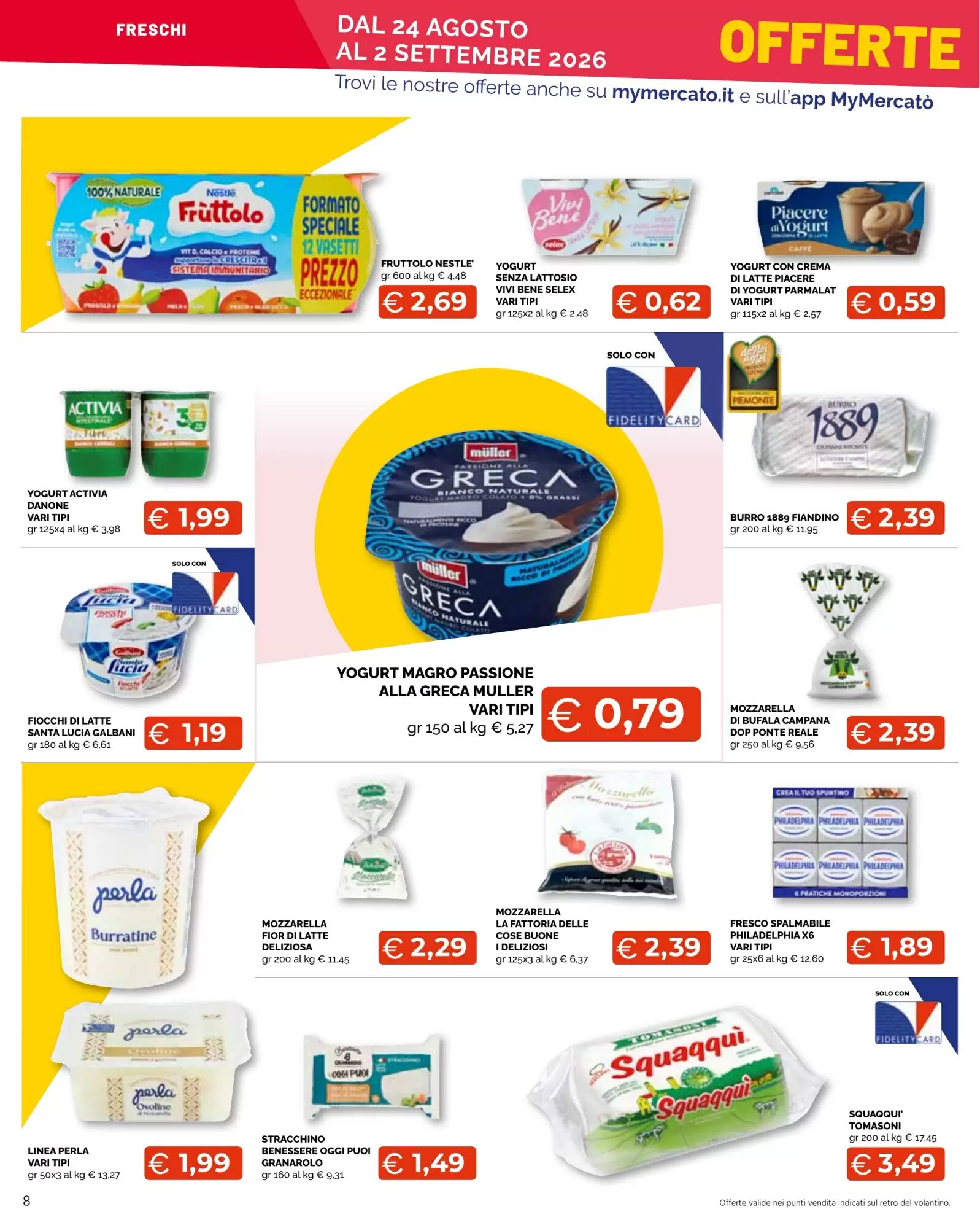 Volantino promozionale Mercatò Big  valide dal 24/08/2026 - Pagina 8.