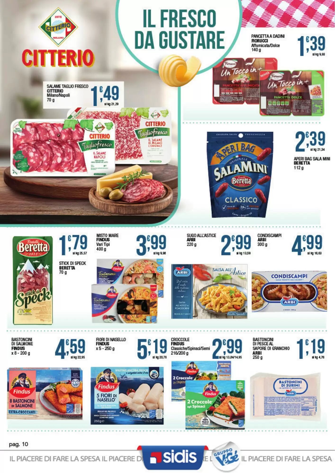 Volantino promozionale Sidis  valide dal 24/08/2026 - Pagina 10.