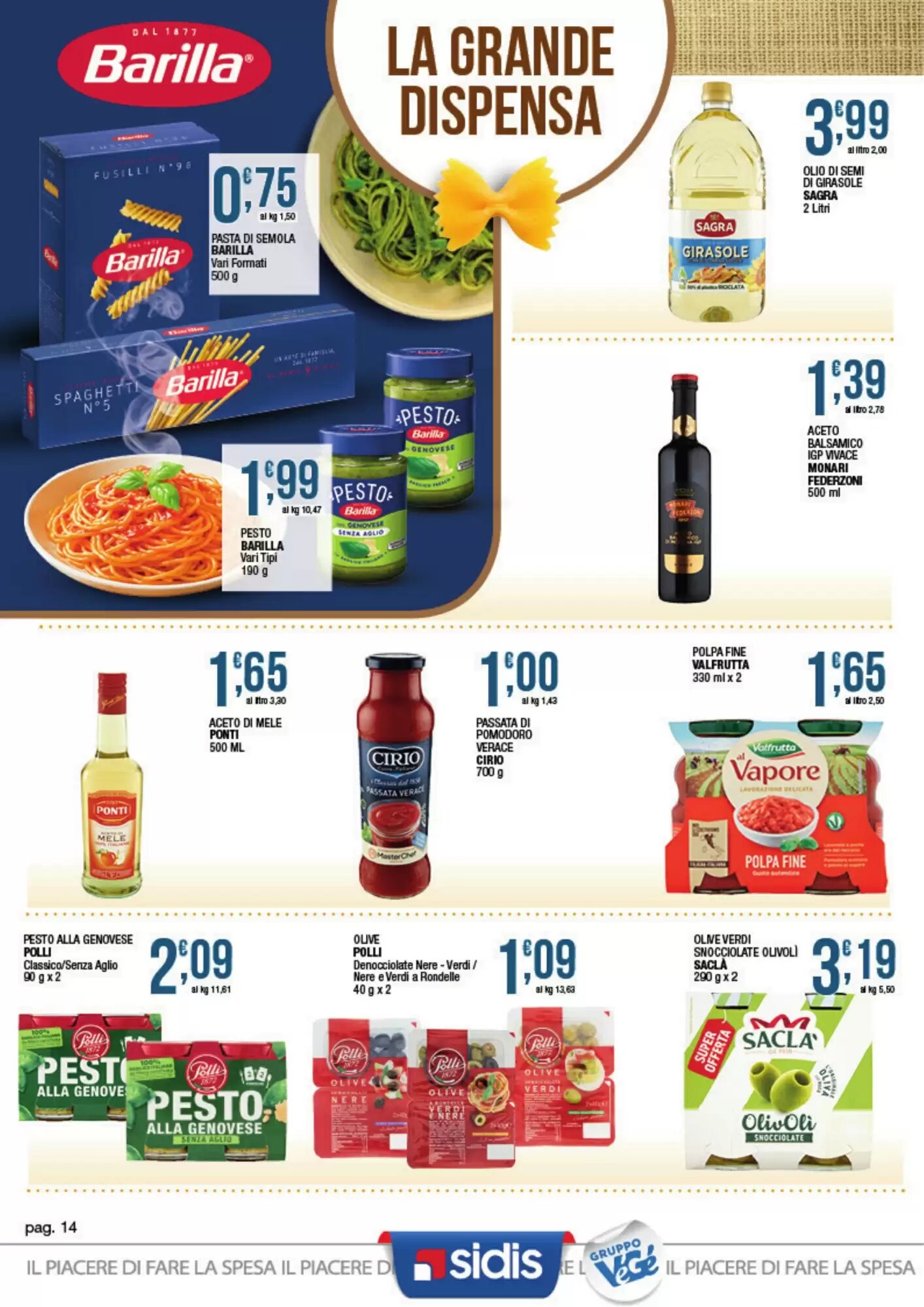 Volantino promozionale Sidis  valide dal 24/08/2026 - Pagina 14.