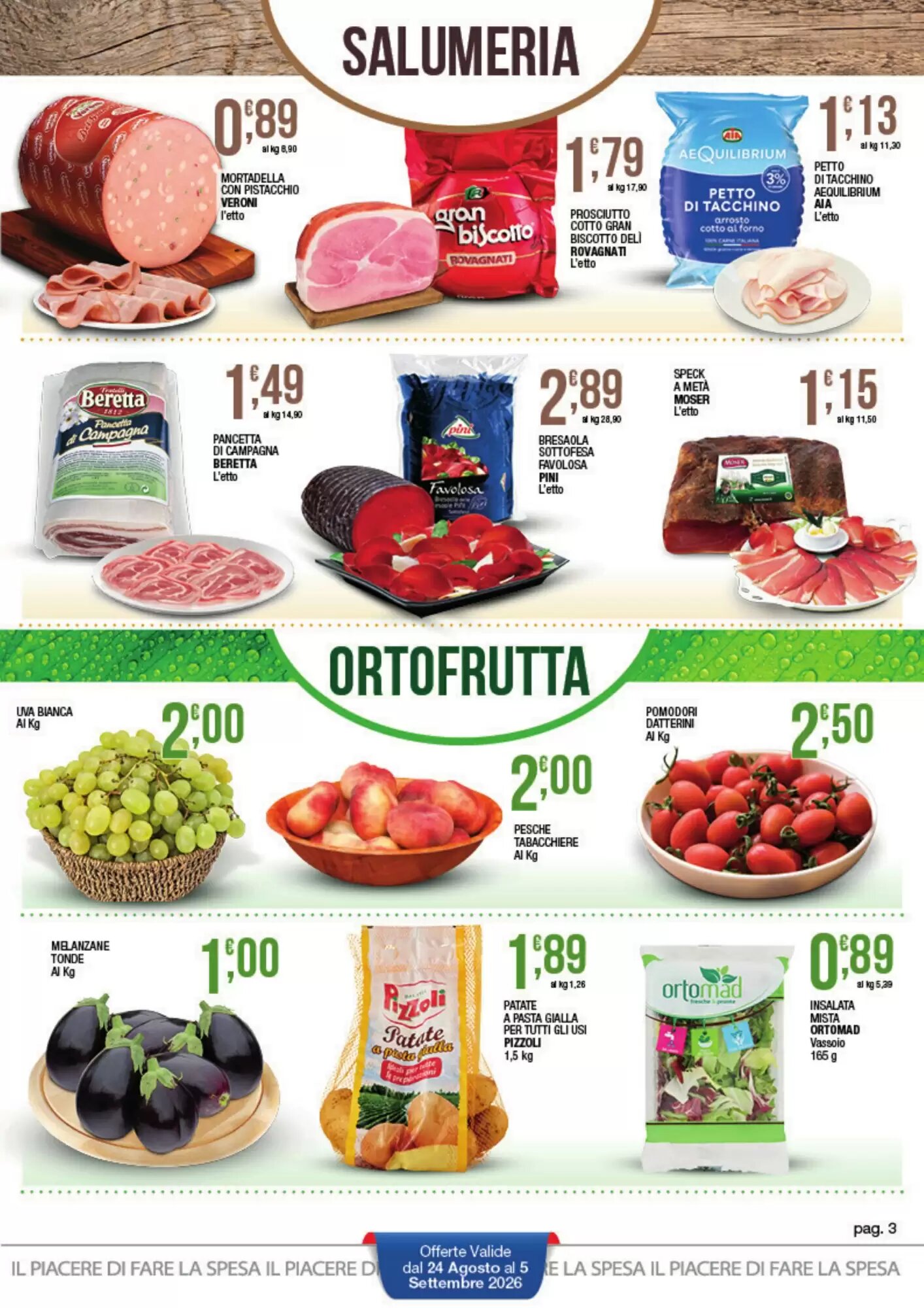 Volantino promozionale Sidis  valide dal 24/08/2026 - Pagina 3.